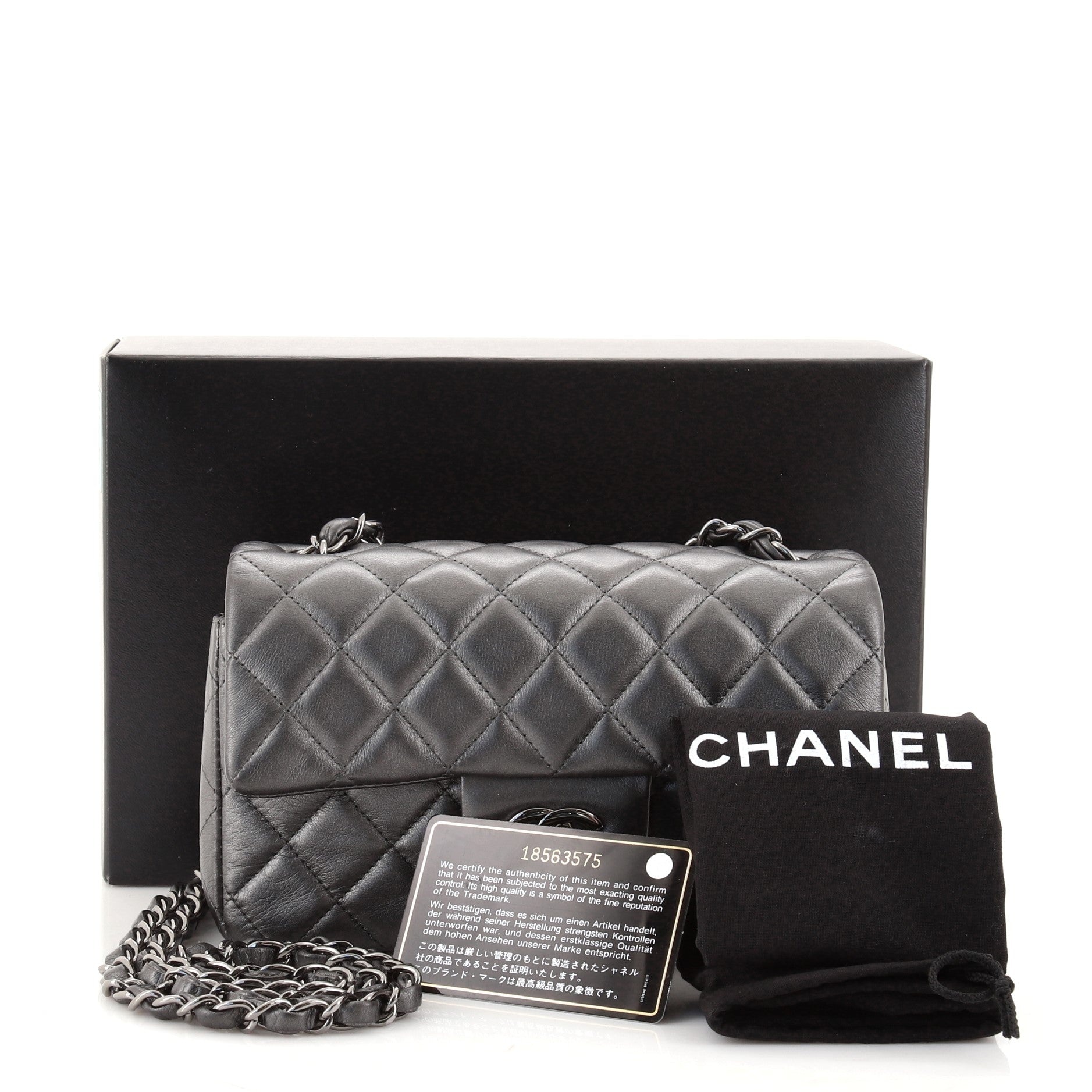 Classic Single Flap Bag Quilted Metallic Lambskin Mini