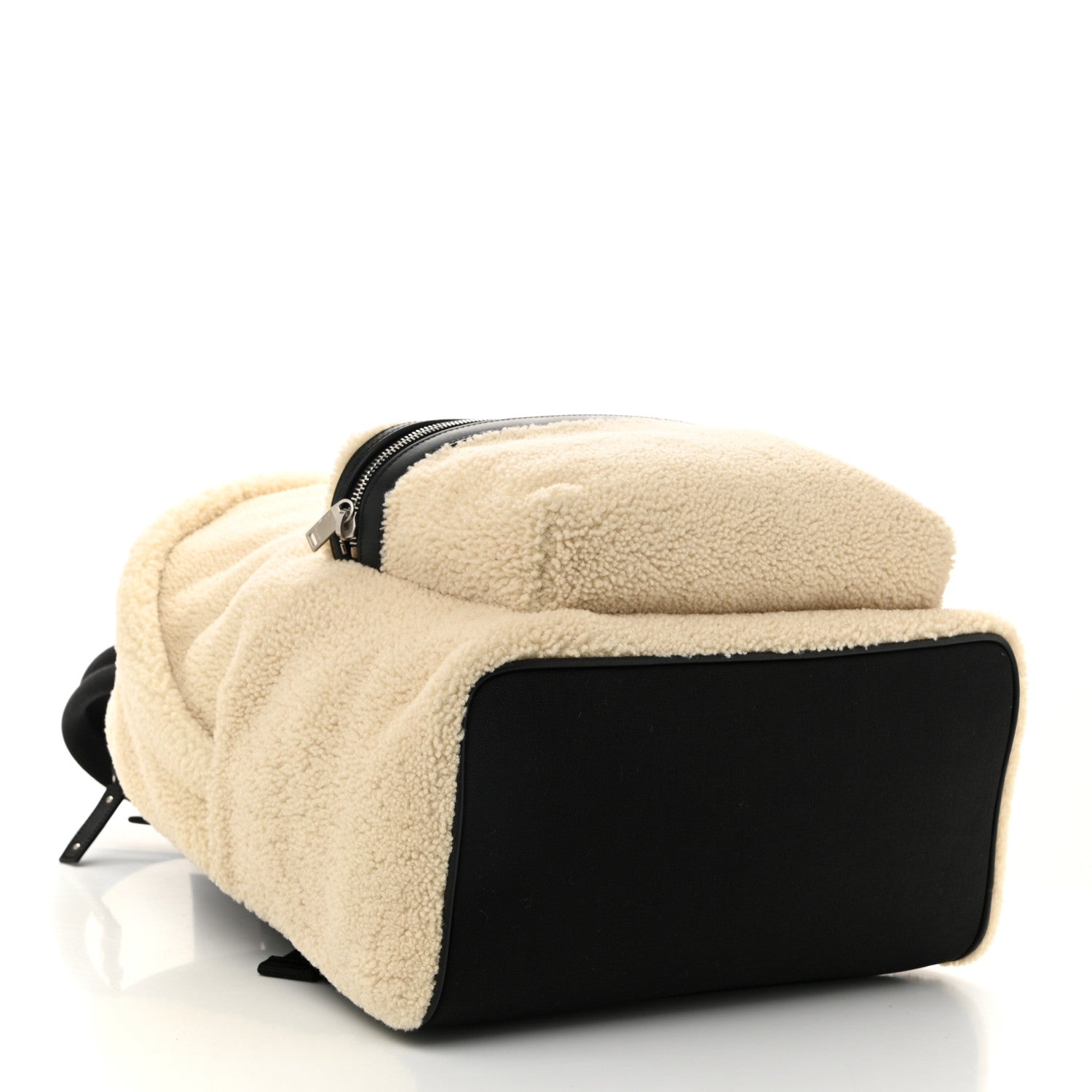 Shearling City Backpack Natural Black