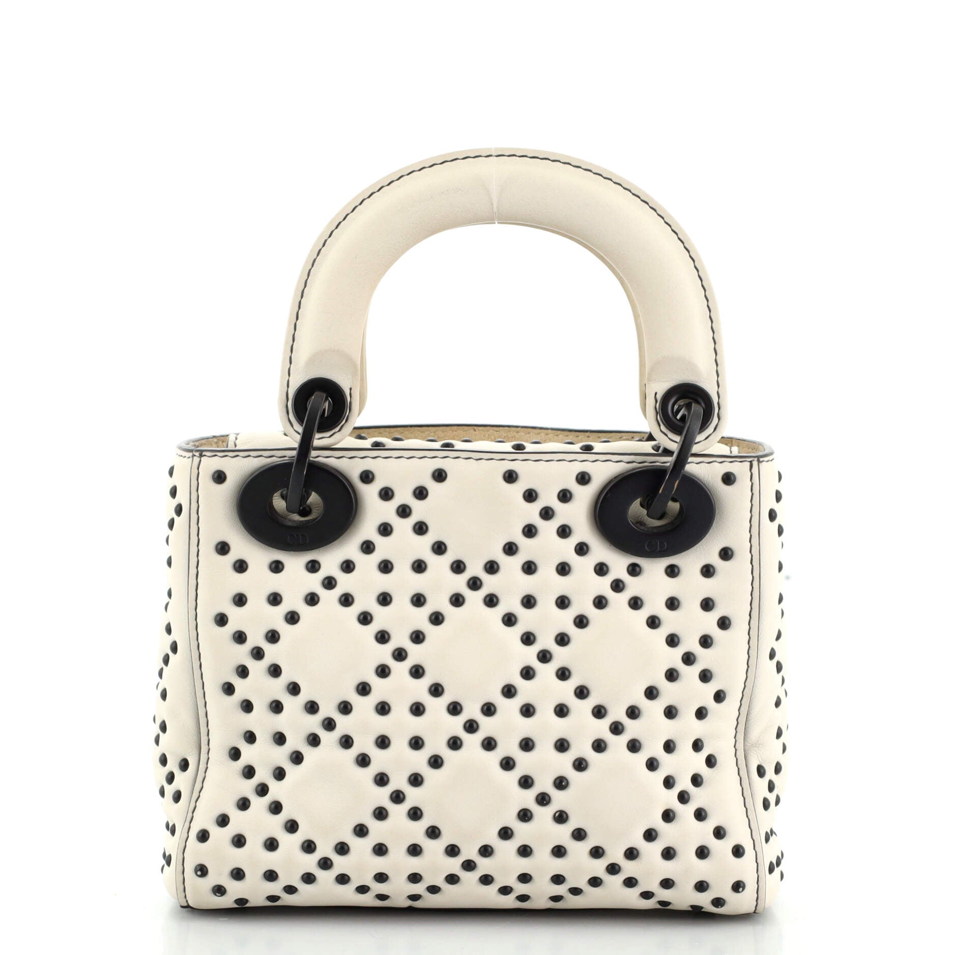 Ultra Matte Lady Dior Bag Cannage Studded Lambskin Mini