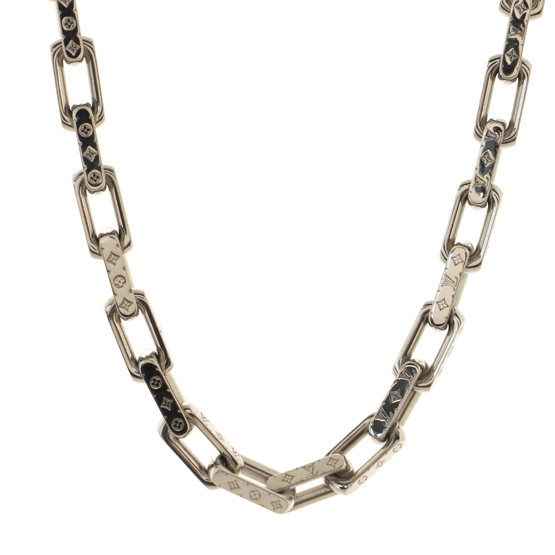 Monogram Chain Necklace Metal