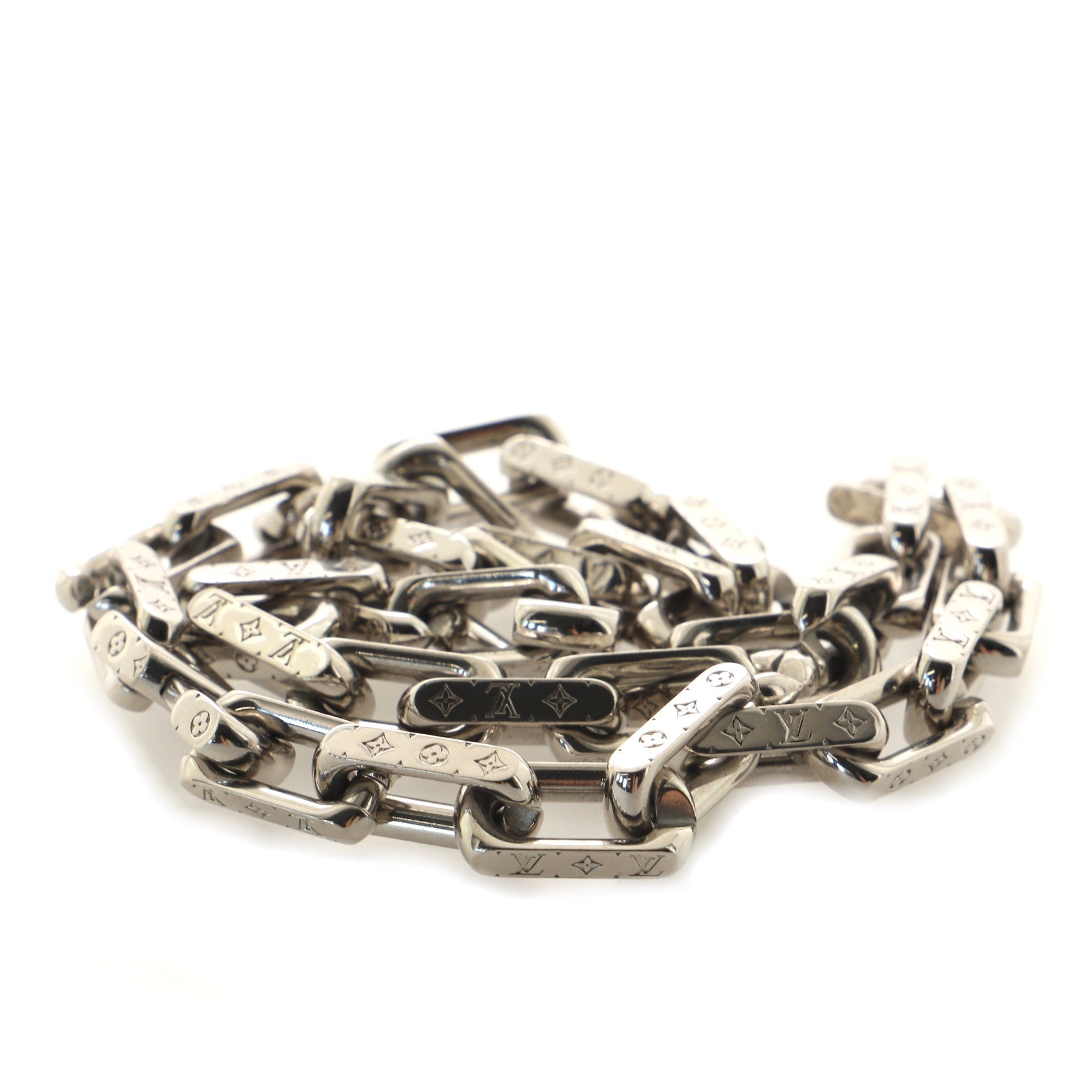 Monogram Chain Necklace Metal