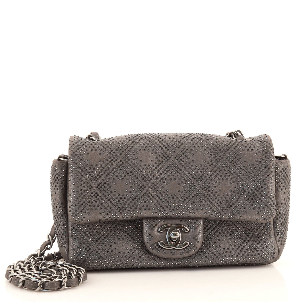 Mineral Nights Crossbody Bag Strass Embellished Leather Mini