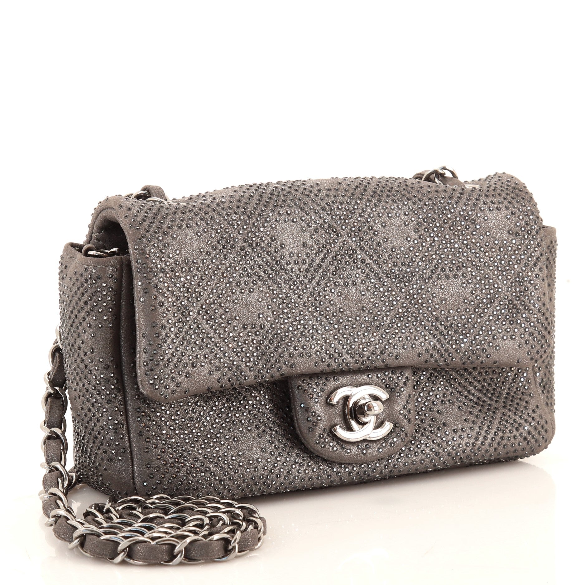 Mineral Nights Crossbody Bag Strass Embellished Leather Mini