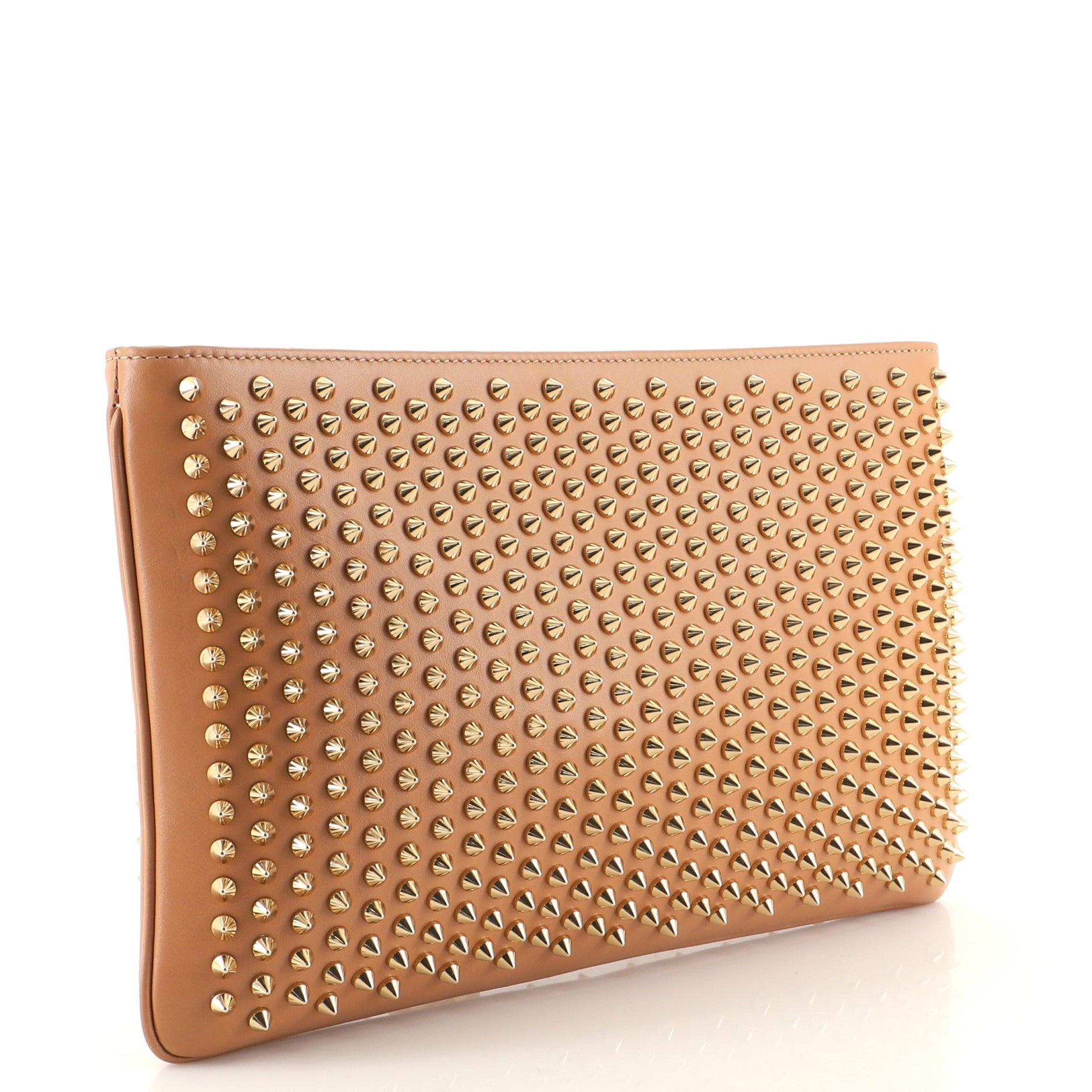 Loubiposh Clutch Spiked Leather