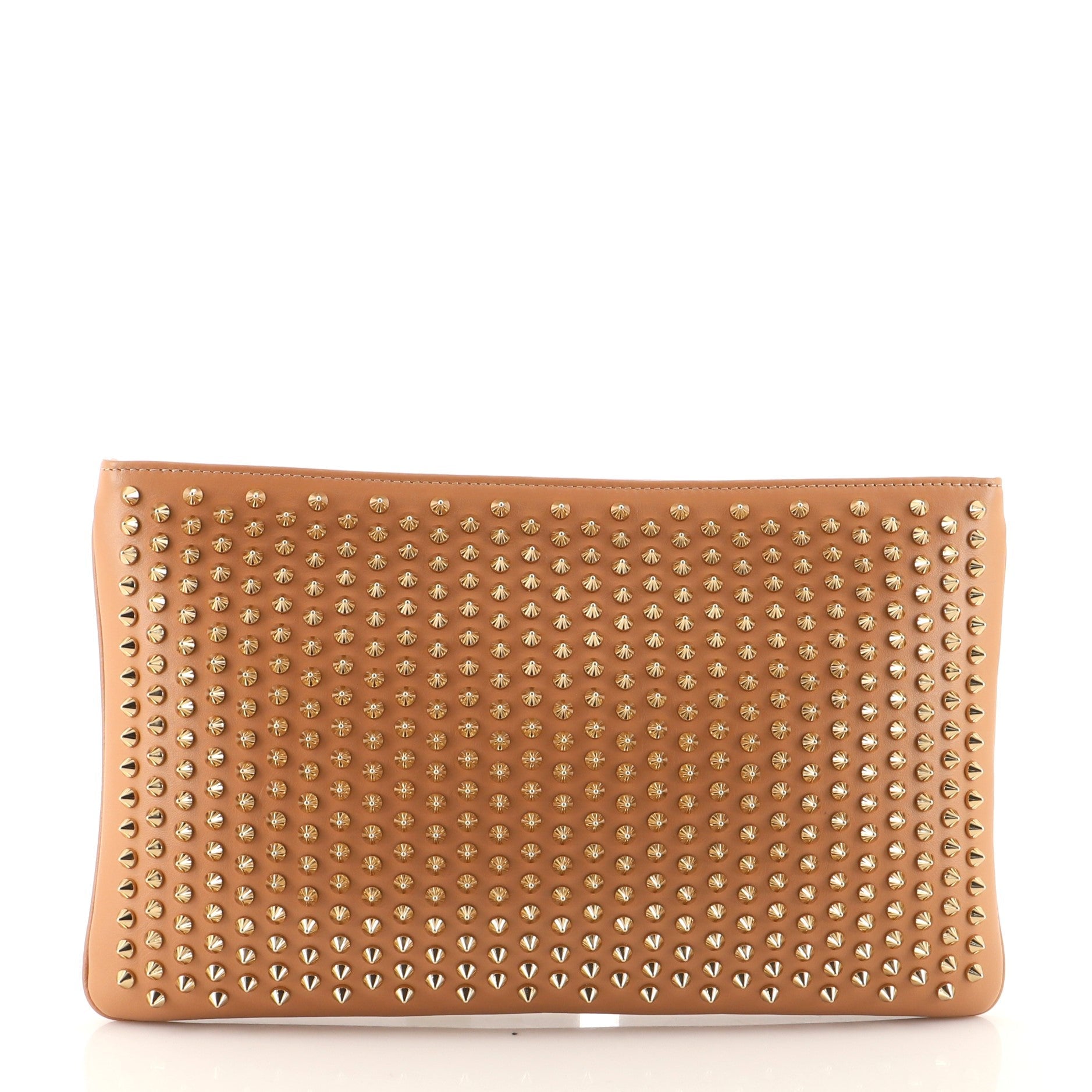 Loubiposh Clutch Spiked Leather