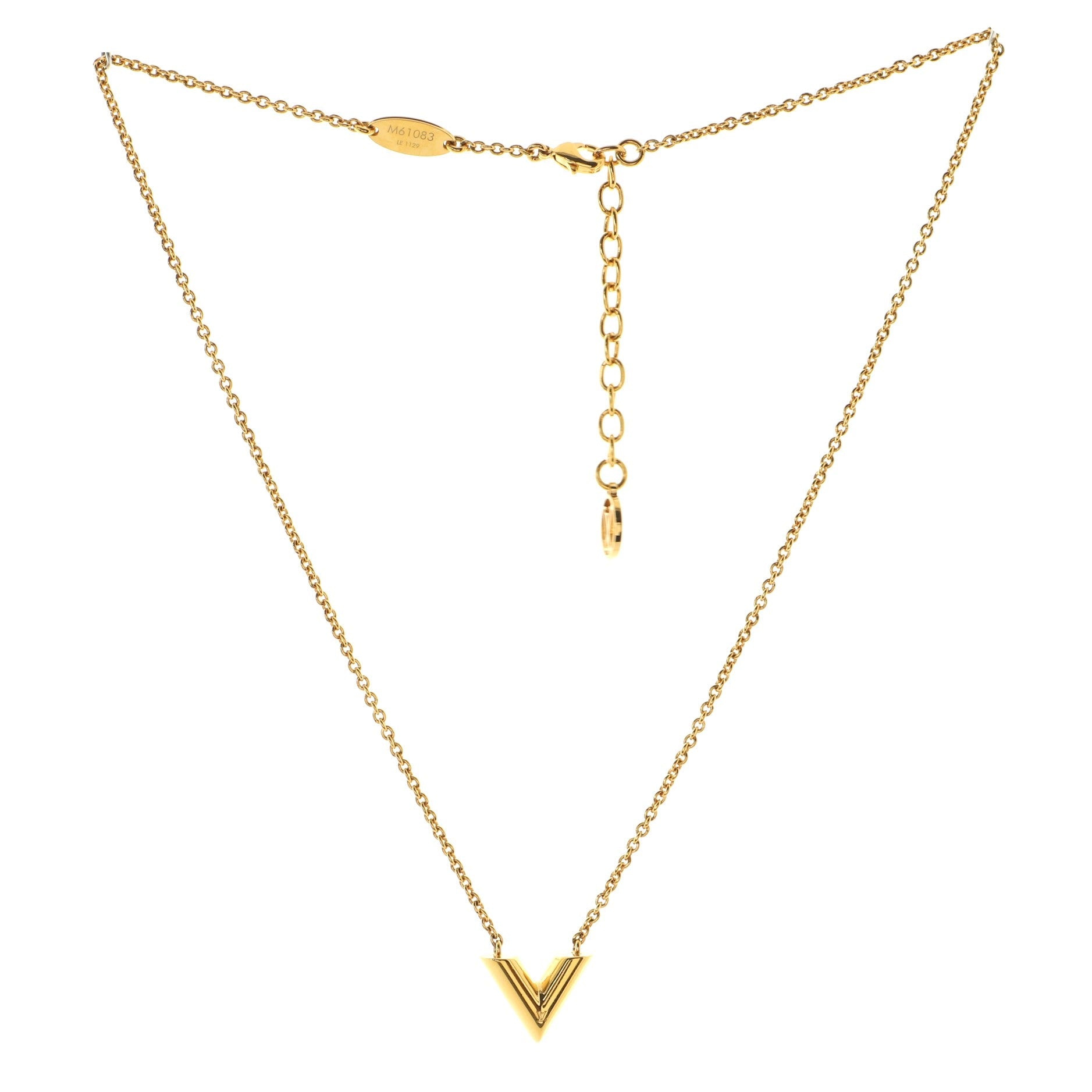 Essential V Necklace Metal