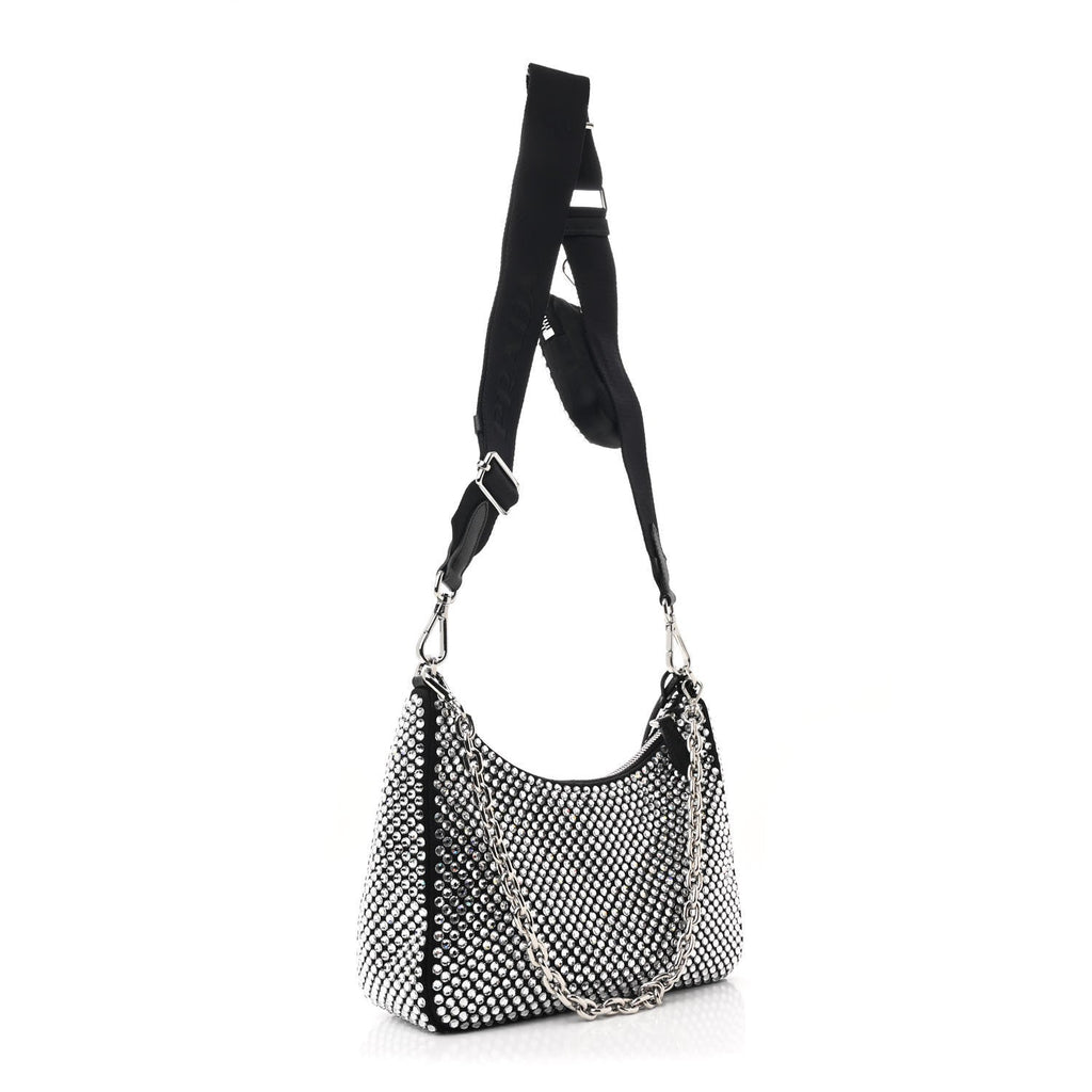 Satin Crystal Re-Edition 2005 Shoulder Bag Cristal