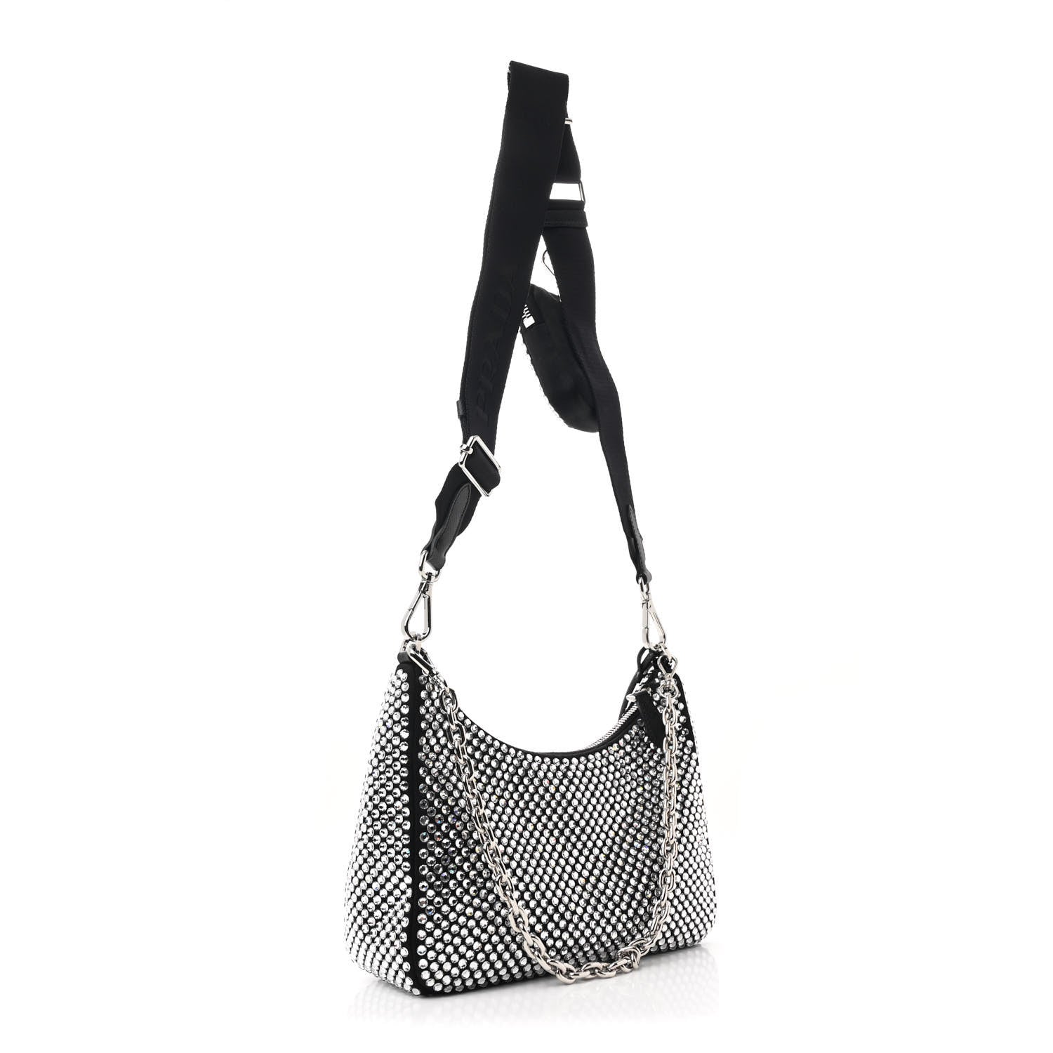 Satin Crystal Re-Edition 2005 Shoulder Bag Cristal