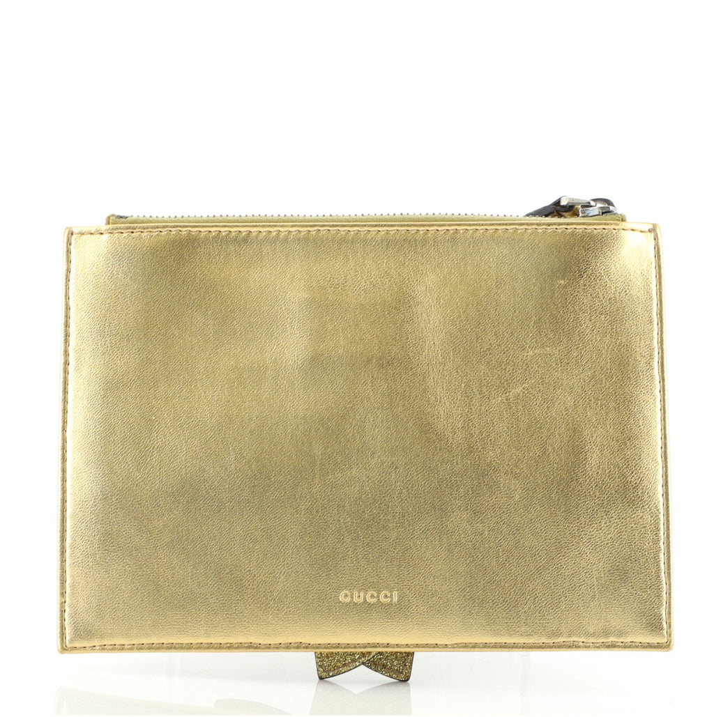 Children's Bow Wristlet Clutch Leather