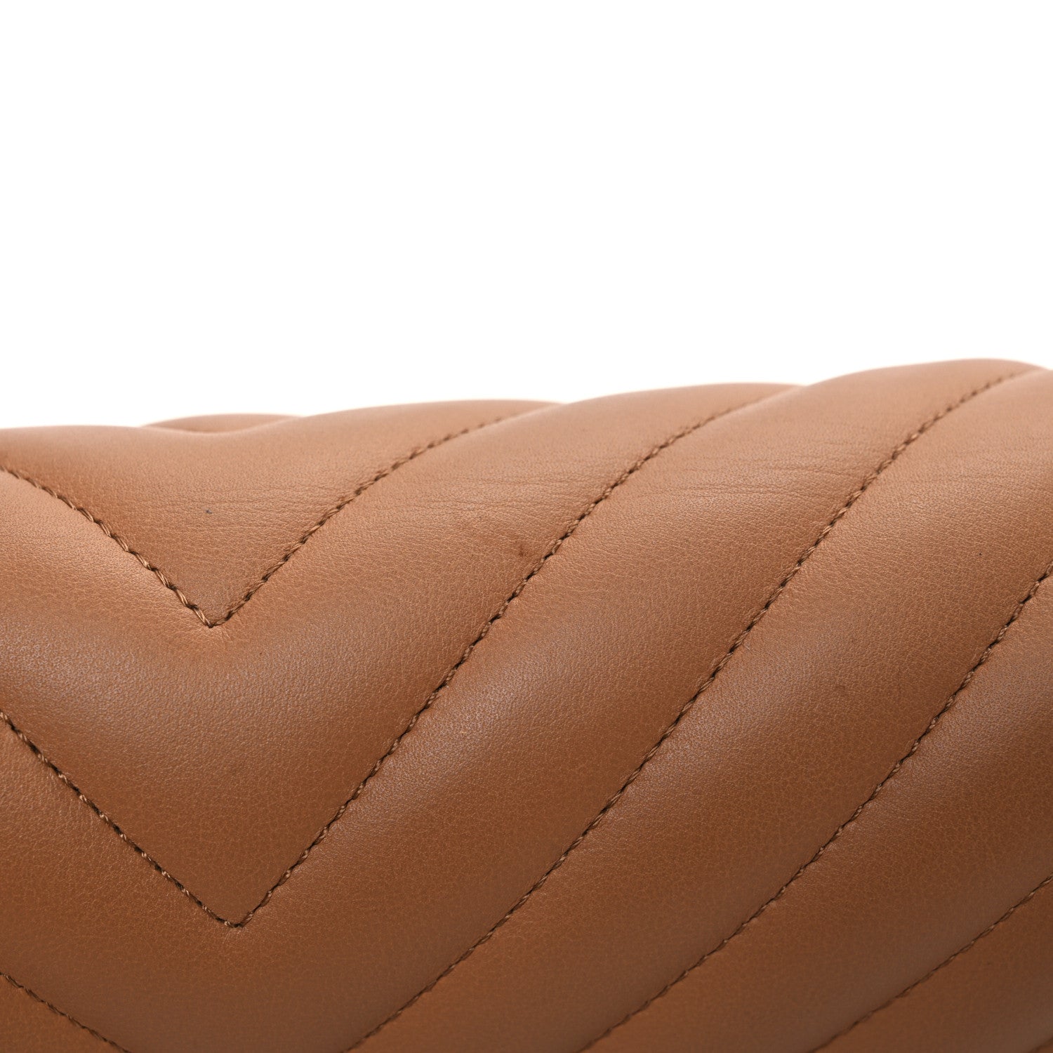 Calfskin Chevron Quilted Medium Boy Flap Beige