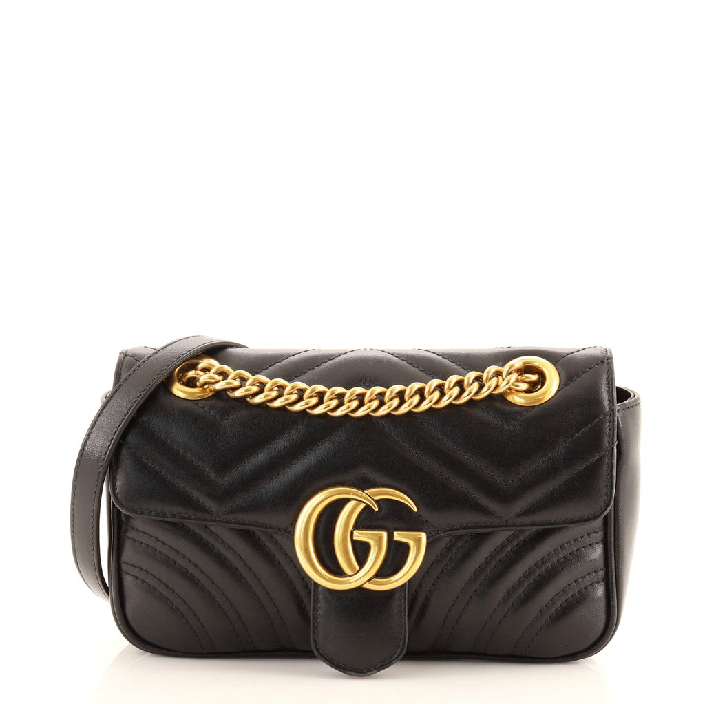 GG Marmont Flap Bag Matelasse Leather Mini