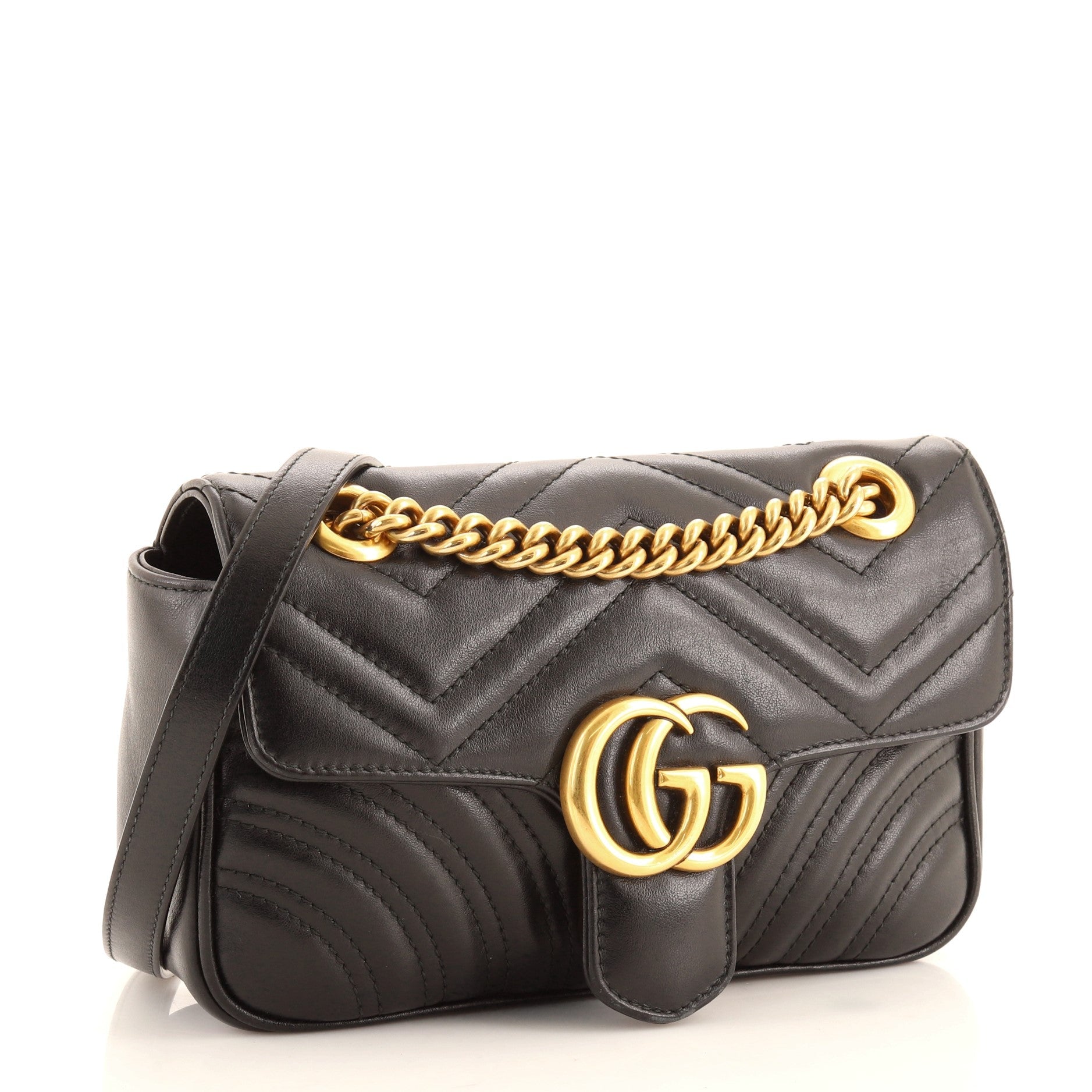 GG Marmont Flap Bag Matelasse Leather Mini