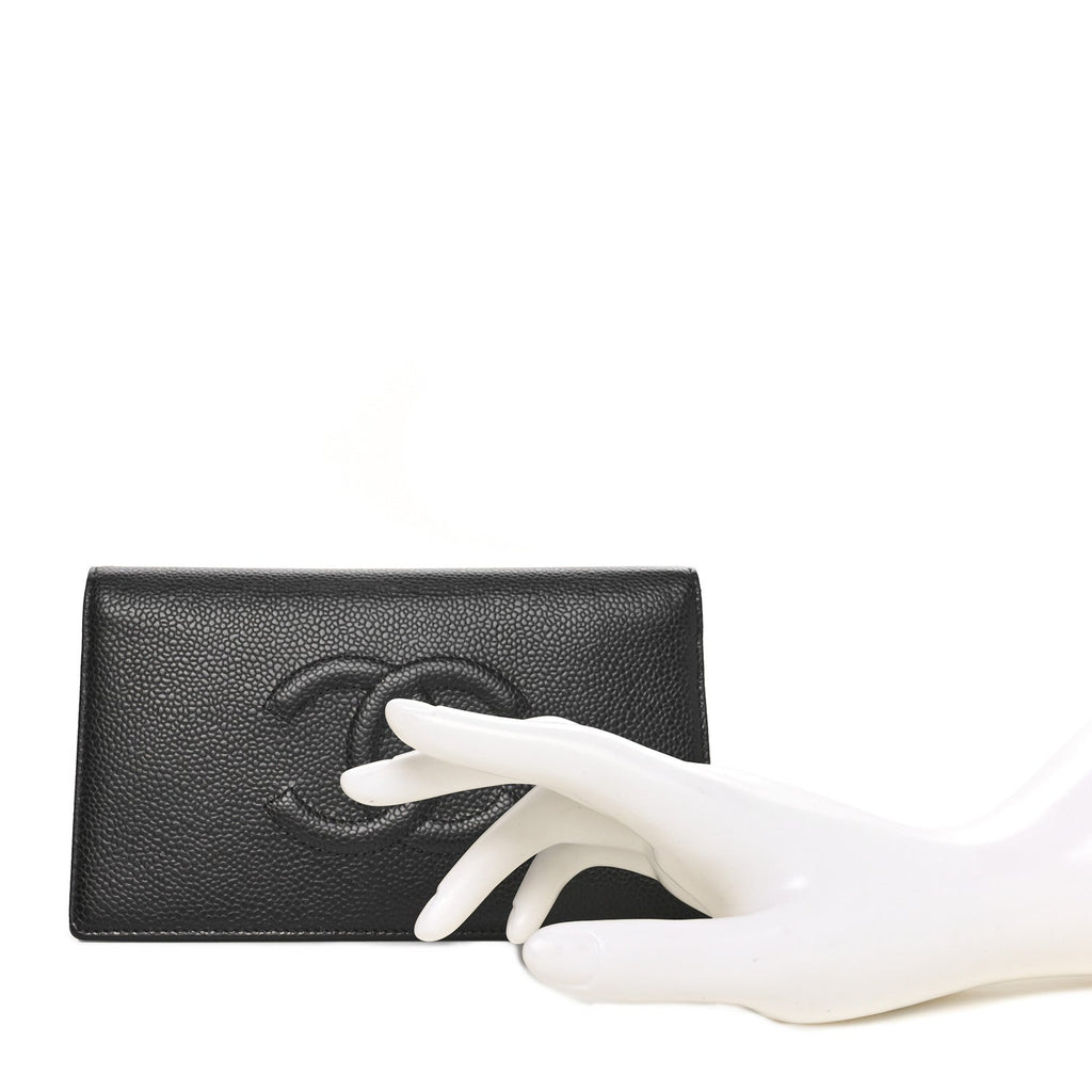 Caviar Timeless CC Yen Wallet Black