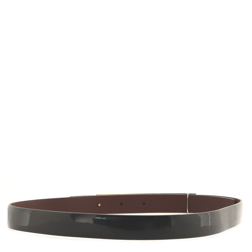 Logo Belt Patent Thin 70