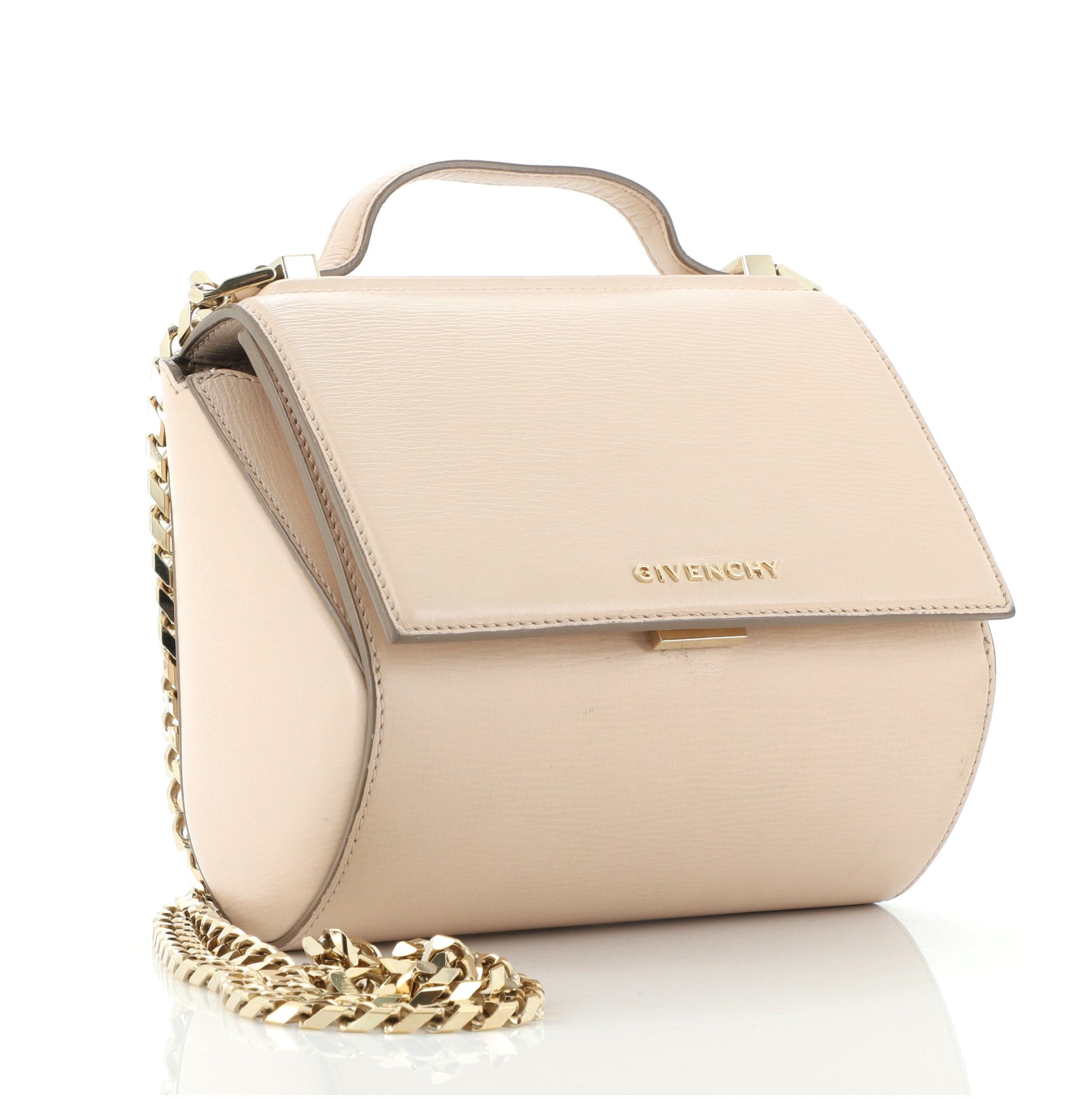 Chain Pandora Box Bag Leather Mini