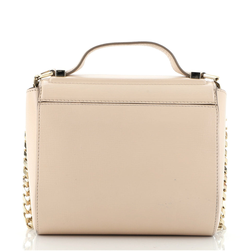 Chain Pandora Box Bag Leather Mini