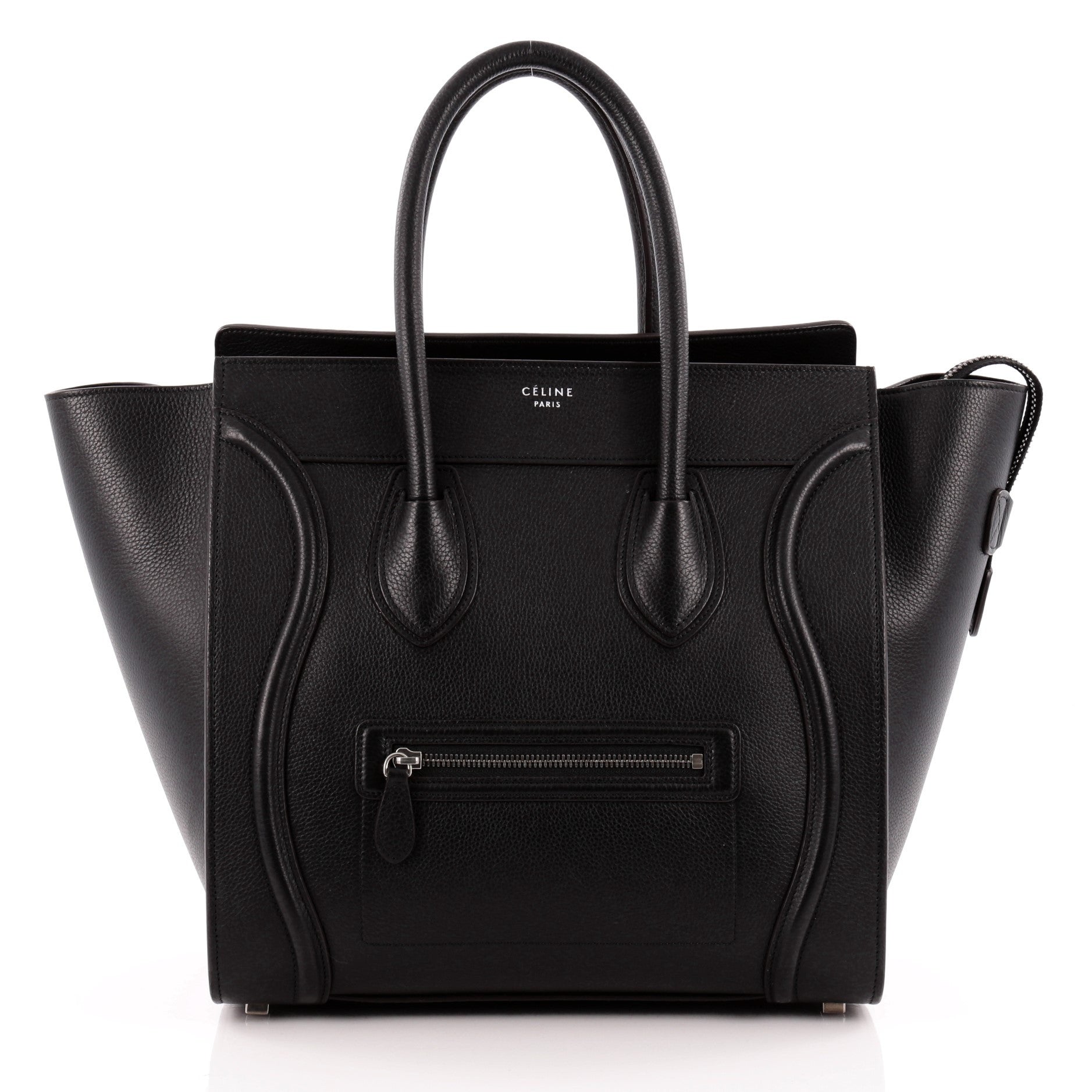 Luggage Handbag Grainy Leather Mini