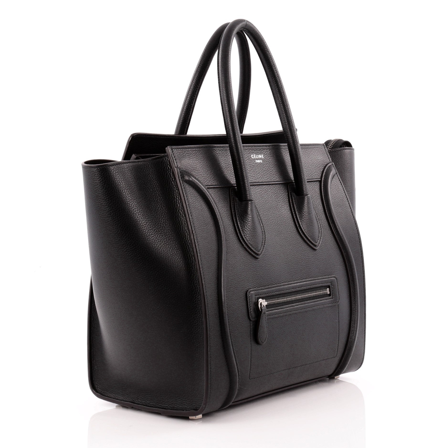 Luggage Handbag Grainy Leather Mini