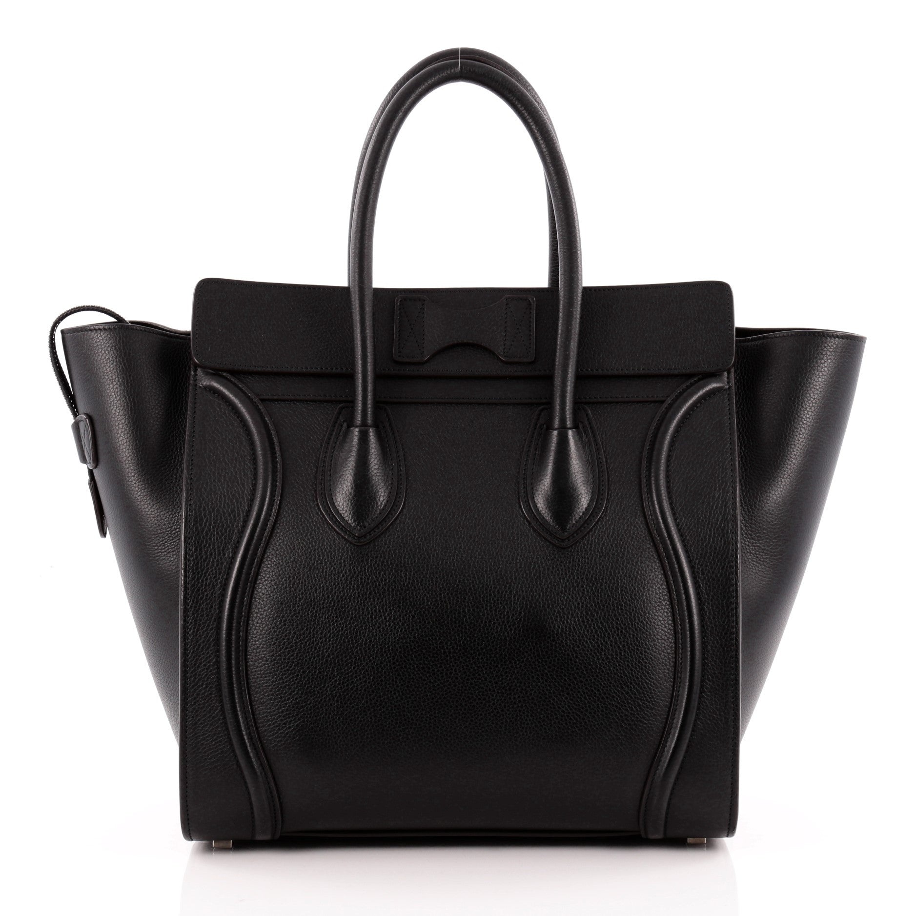 Luggage Handbag Grainy Leather Mini