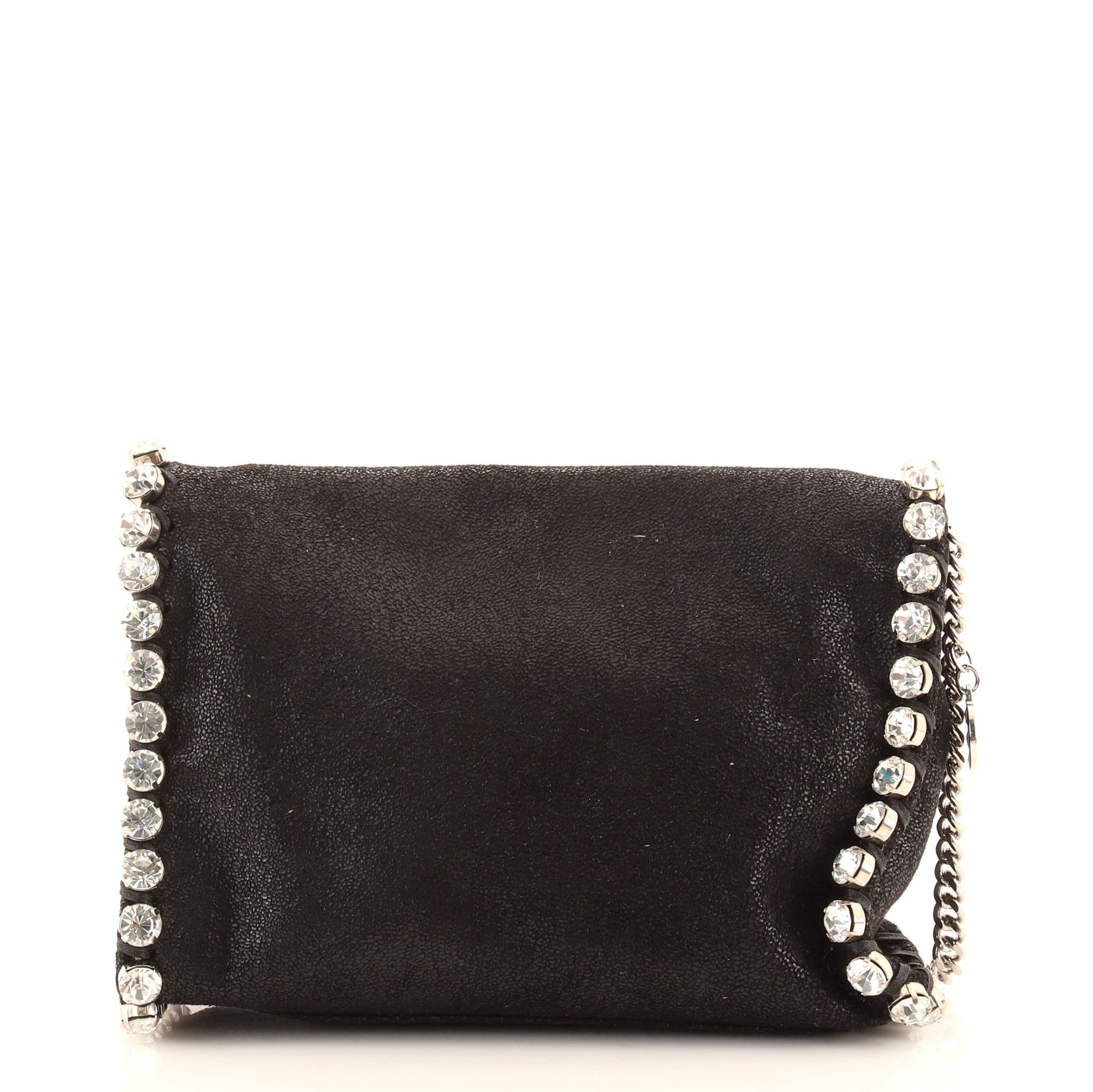 Falabella Clutch on Chain Embellished Shaggy Deer