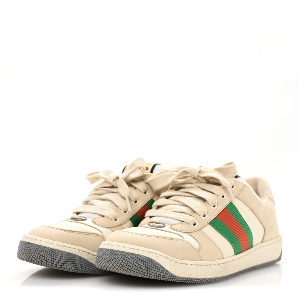 Nylon Nubuck Web Womens Screener Sneakers 38 Mystic White Dusty Milk