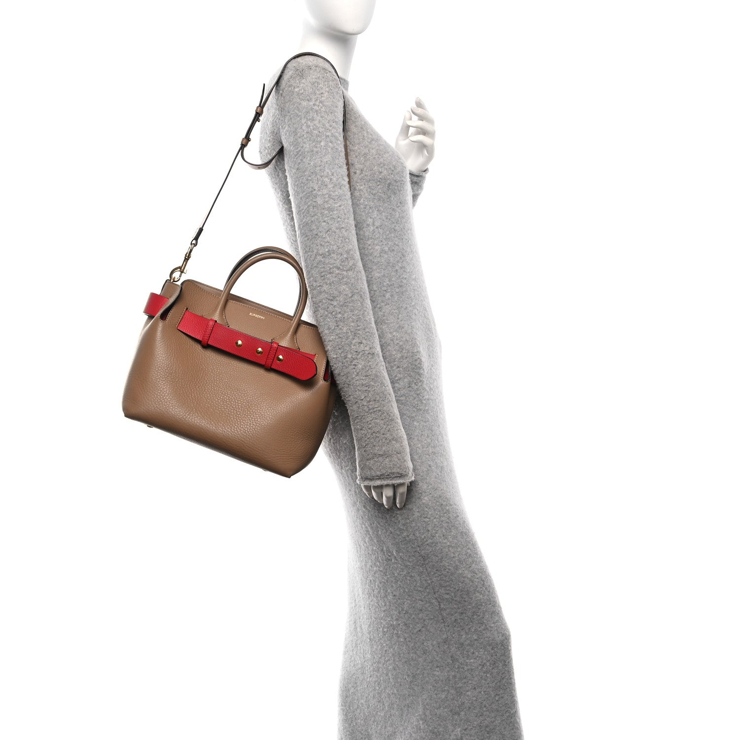 Marais Calfskin  Small Belt Bag Camel Red