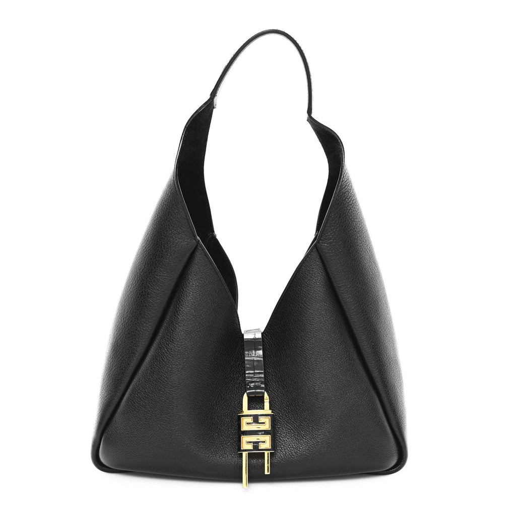 Calfskin Medium G-Lock Hobo Black