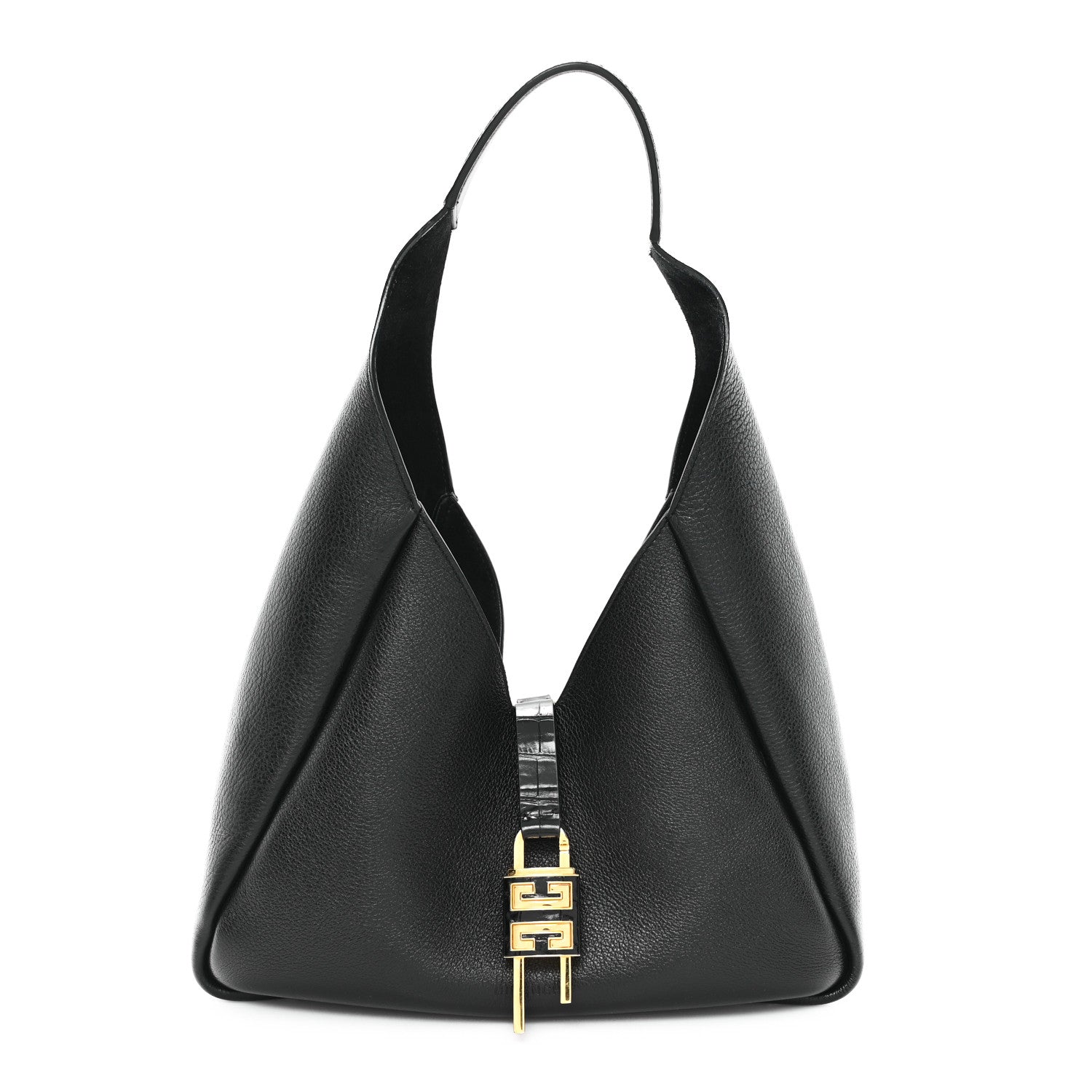 Calfskin Medium G-Lock Hobo Black