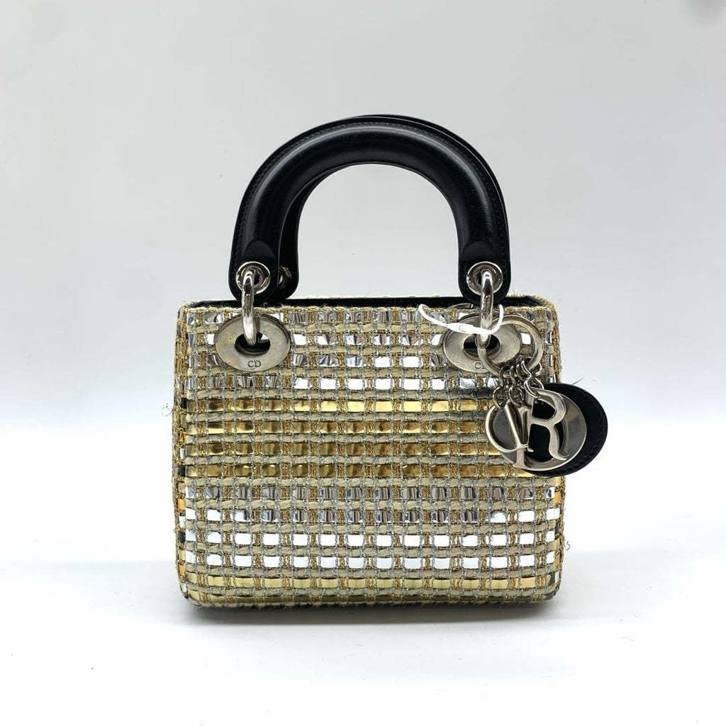 Dior Lady Dior Sequin Shoulder Bag