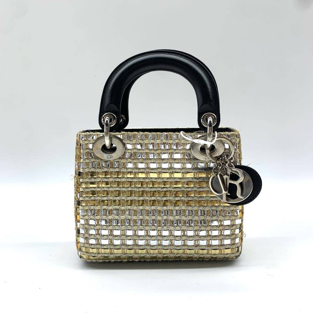 Dior Lady Dior Sequin Shoulder Bag