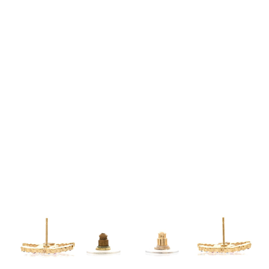 Crystal Over The Rainbow CC Earrings Gold Multicolor