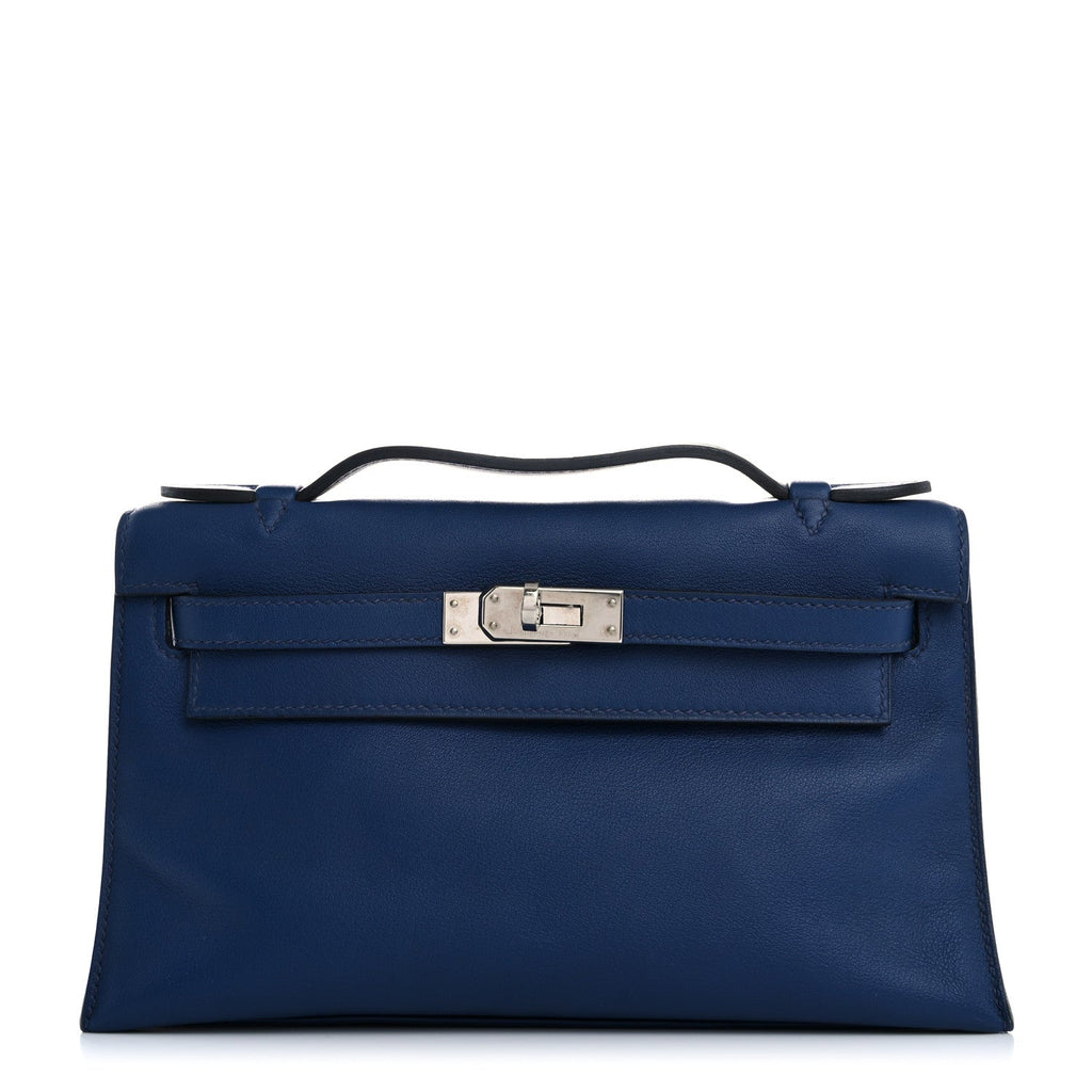 Swift Kelly Pochette Clutch Bleu Saphir