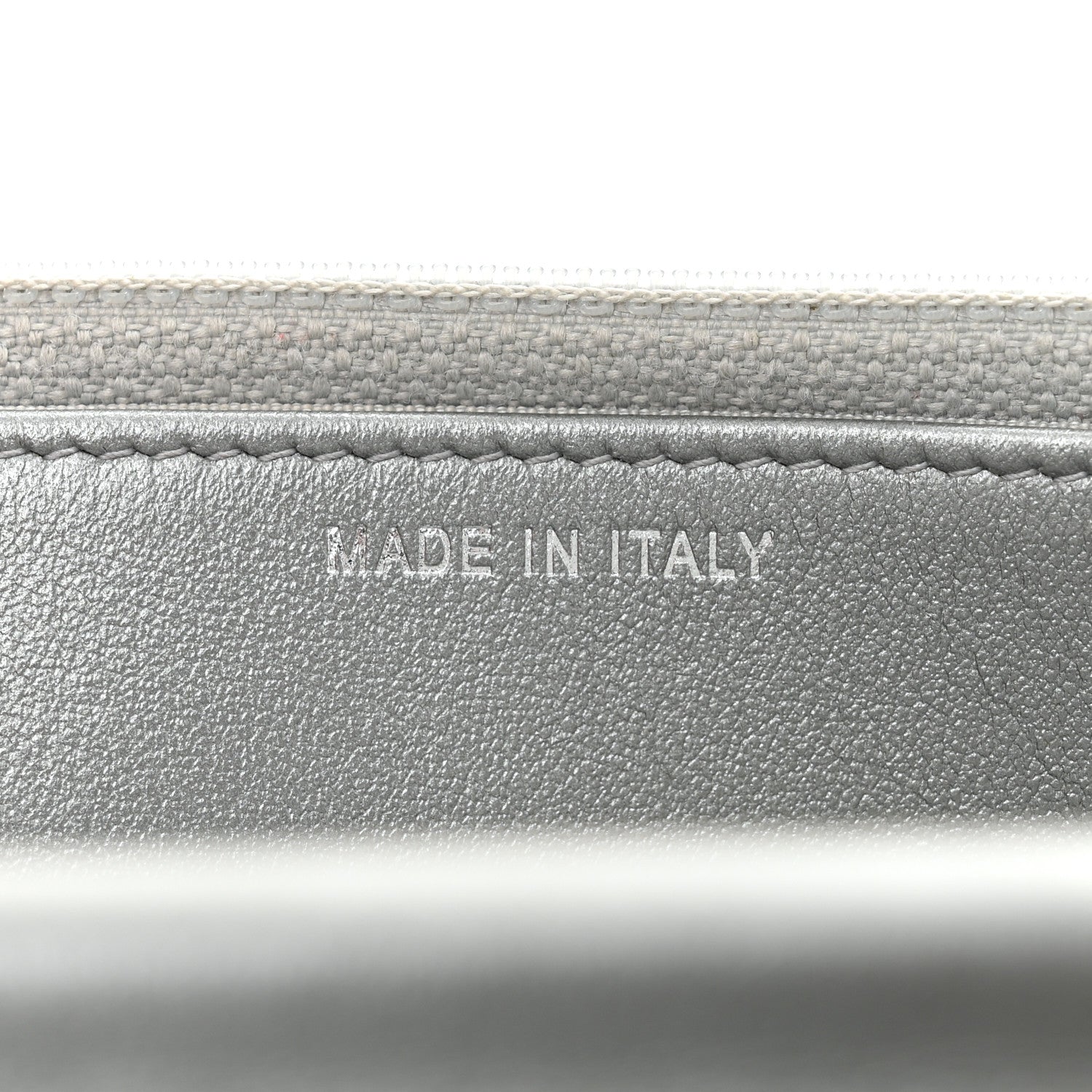 Metallic Lambskin Camellia Crystal Wallet on Chain WOC Silver