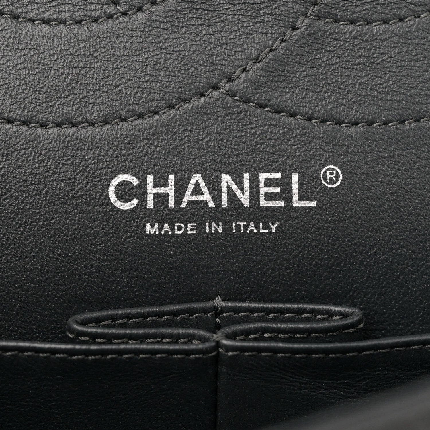 Aged Calfskin Quilted 2.55 Reissue 227 Flap Dark Grey