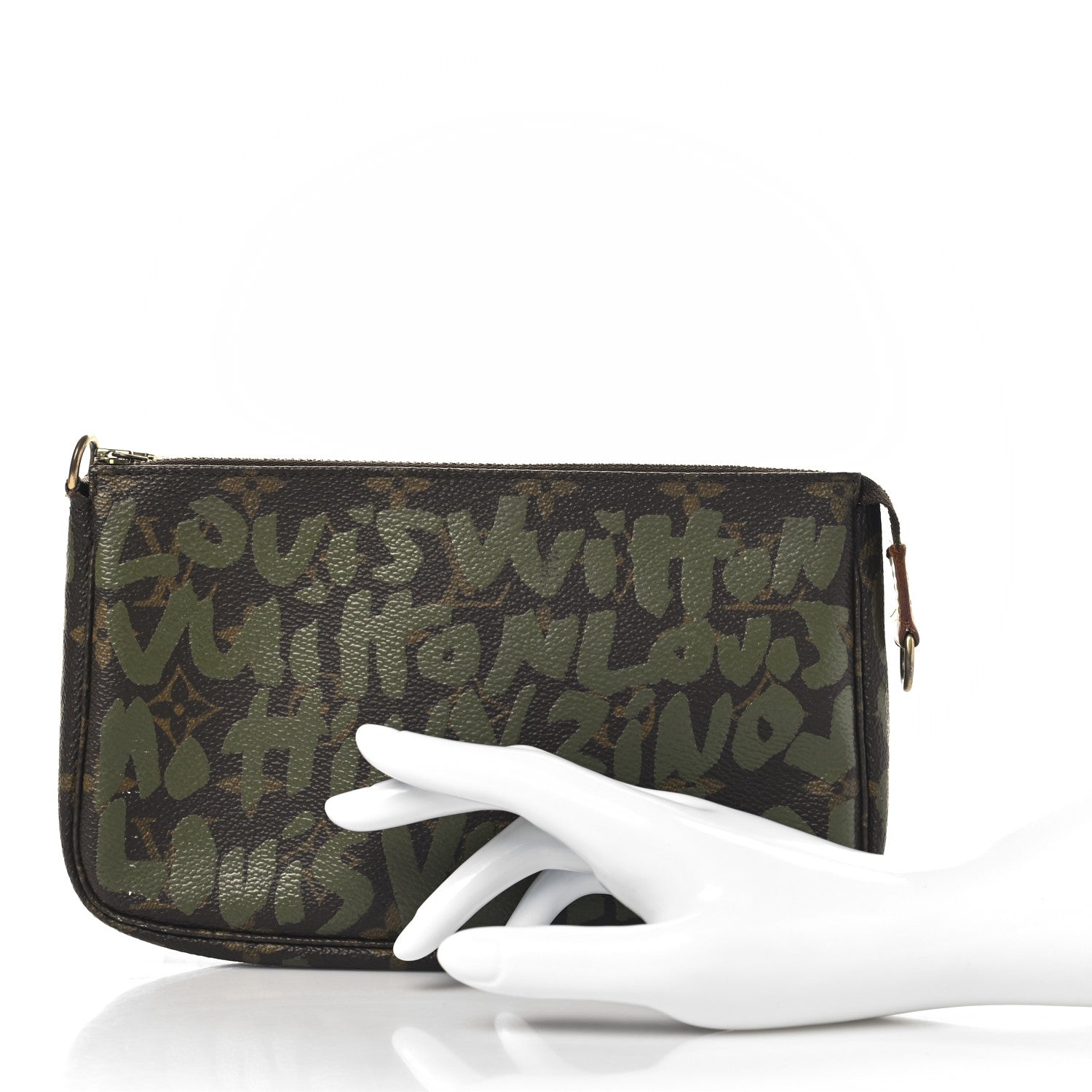 Monogram Graffiti Pochette Accessories Kaki