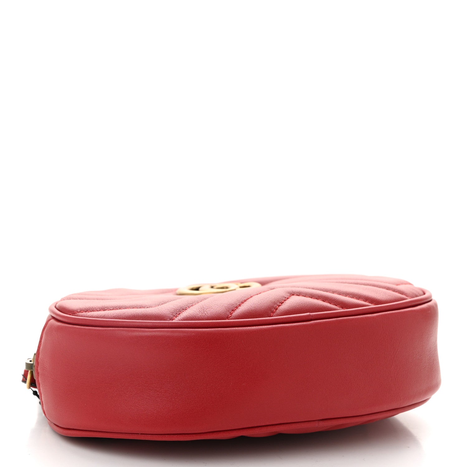 Calfskin Matelasse GG Marmont Belt Bag 85 34 Hibiscus Red