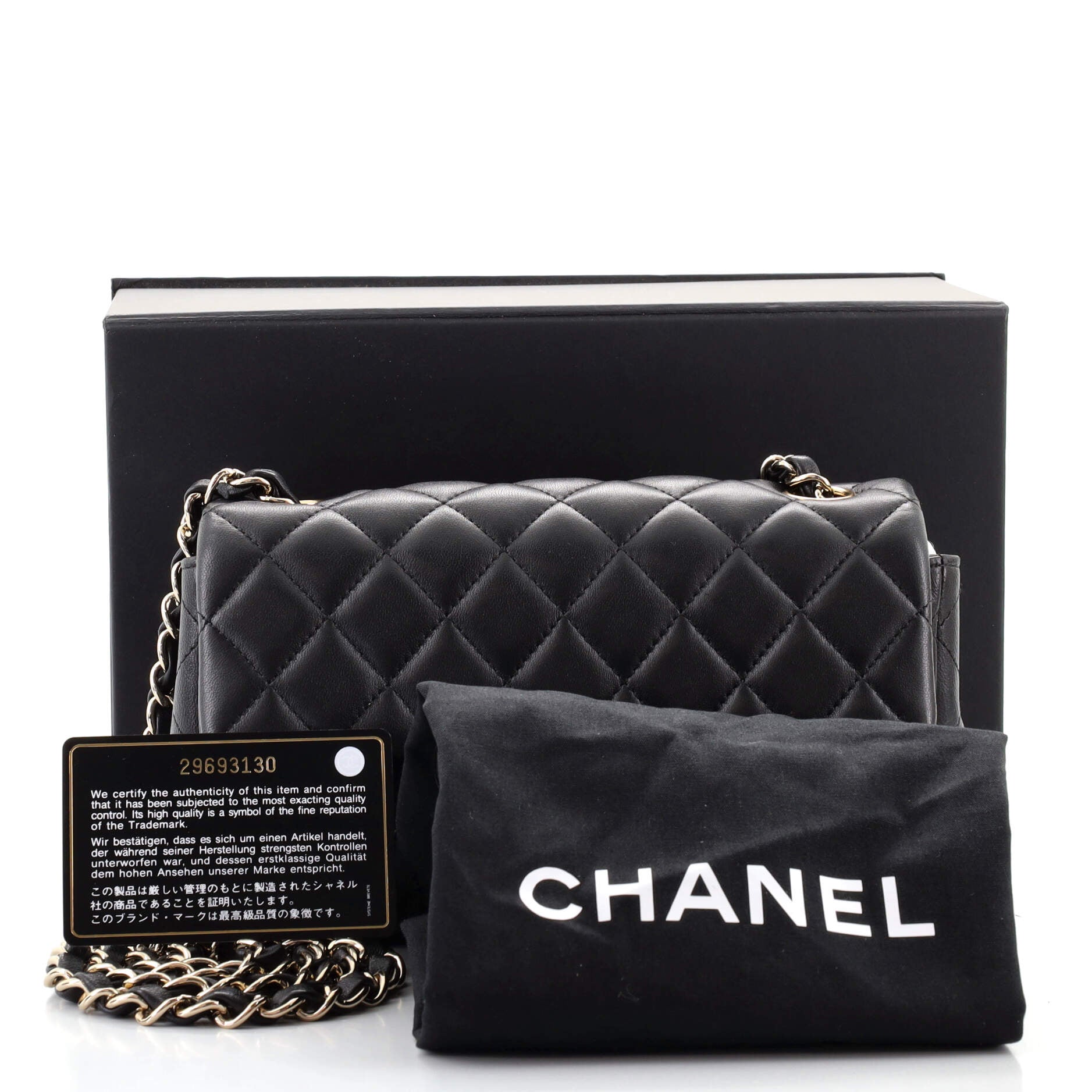 Classic Single Flap Bag Quilted Lambskin Mini