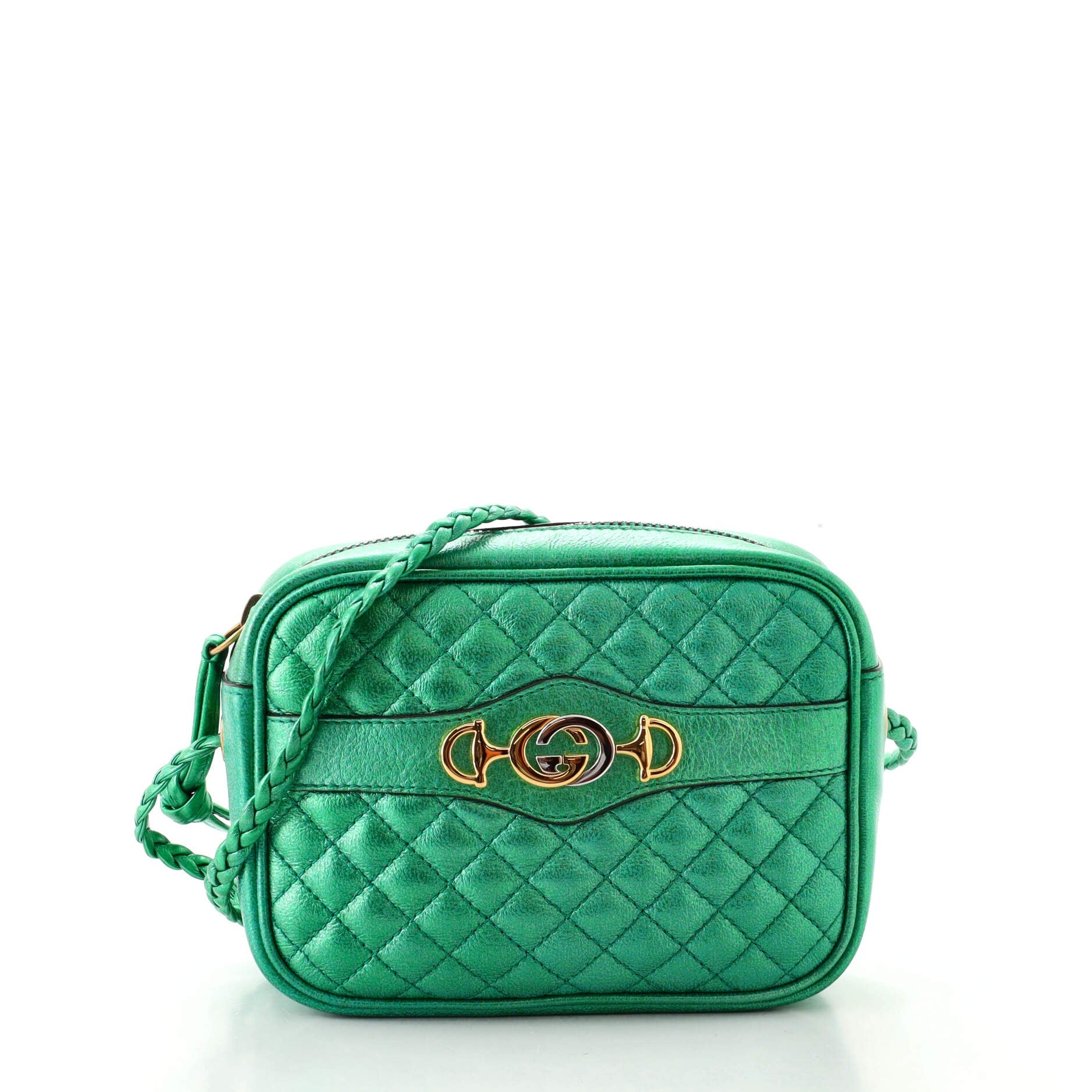 Trapuntata Camera Bag Quilted Laminated Leather Mini