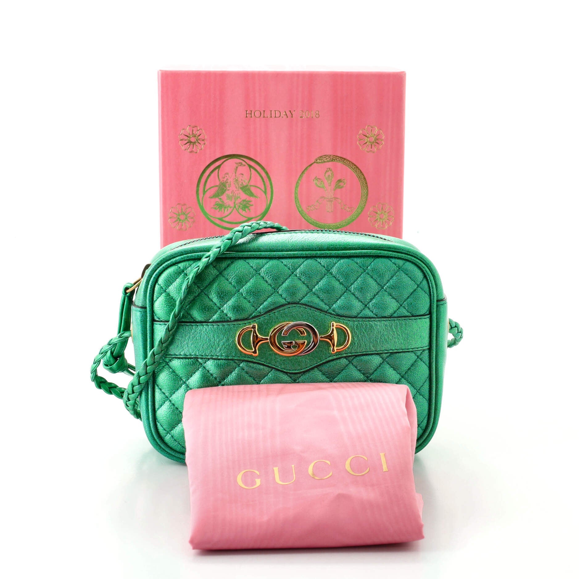 Trapuntata Camera Bag Quilted Laminated Leather Mini