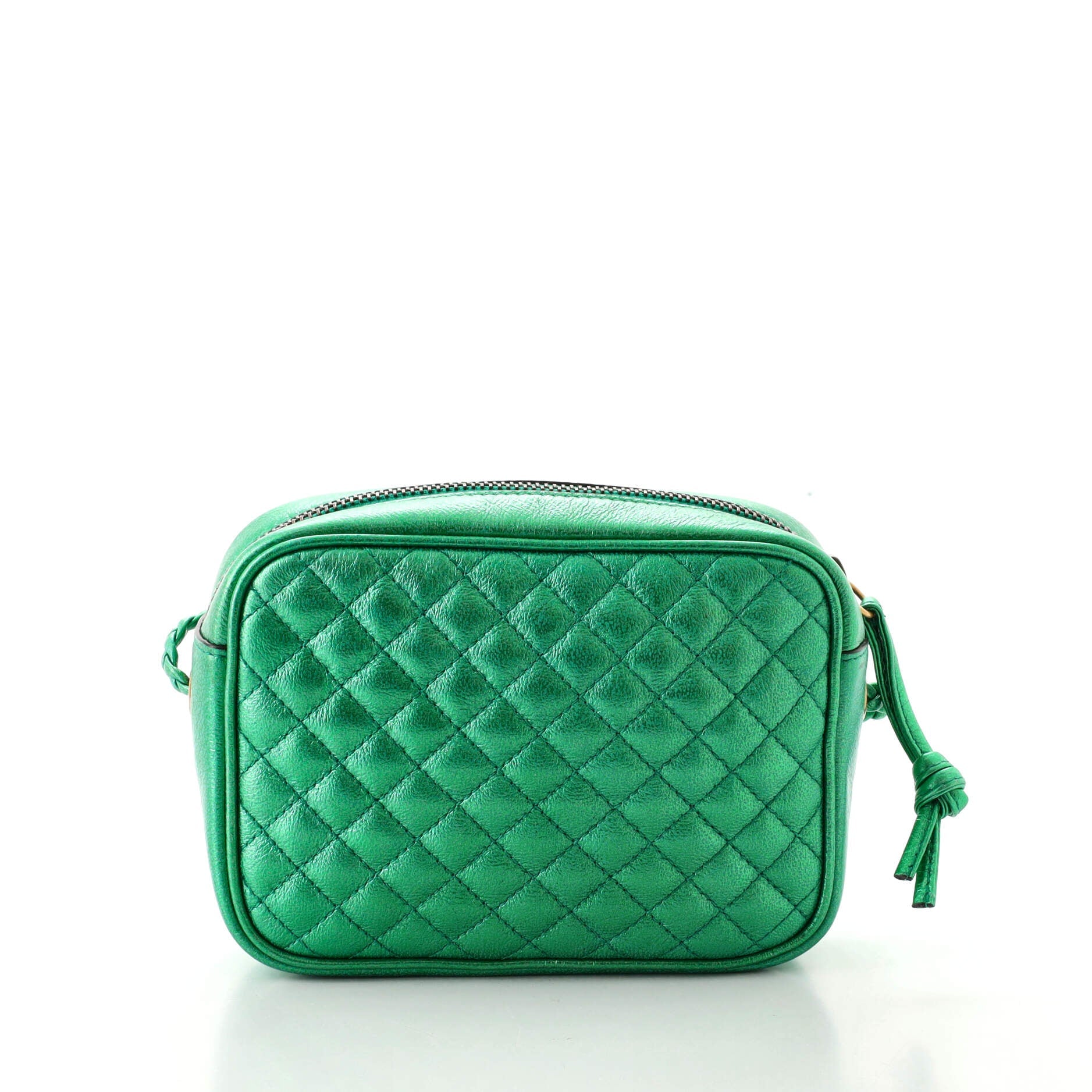Trapuntata Camera Bag Quilted Laminated Leather Mini