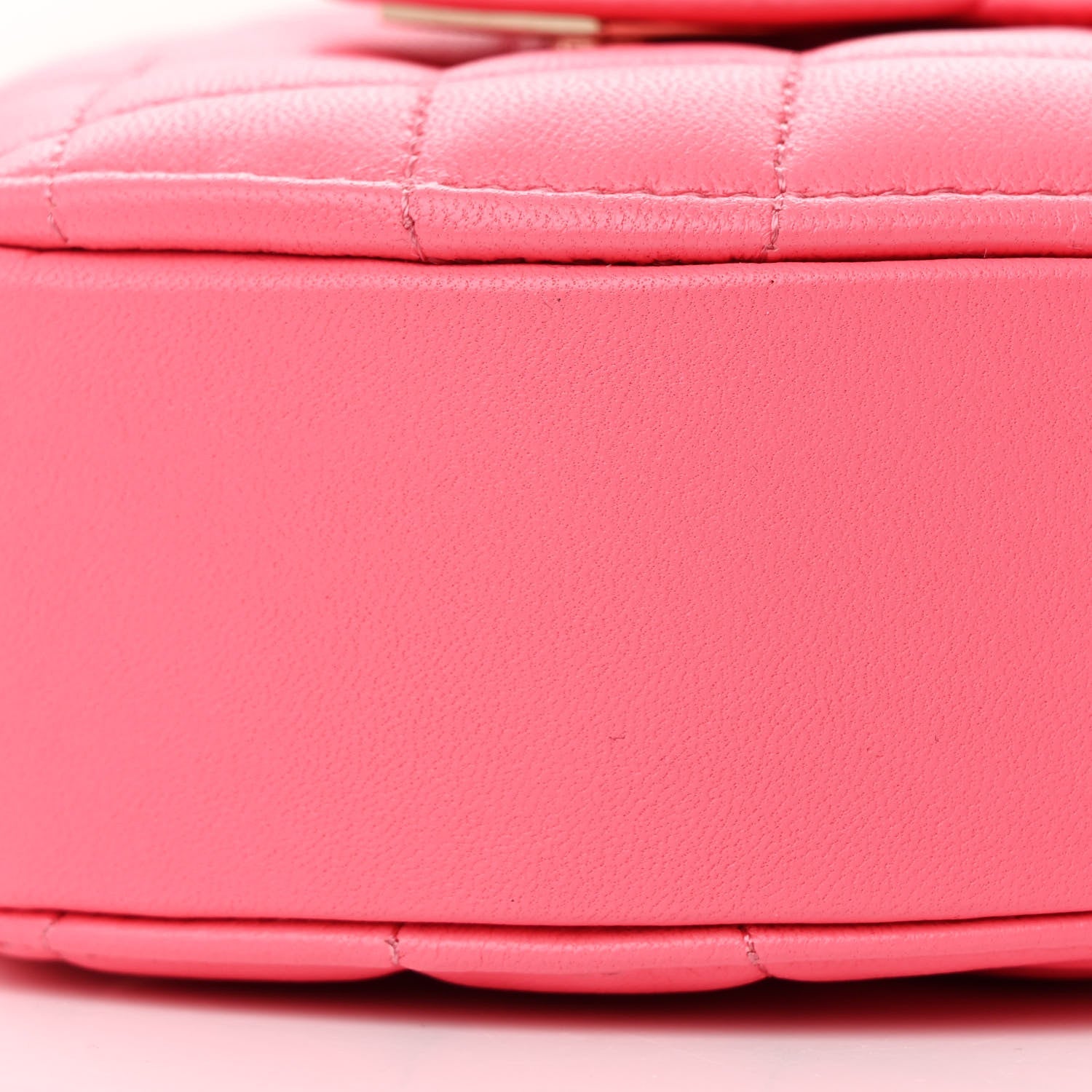 Lambskin Quilted CC In Love Heart Clutch With Chain Pink