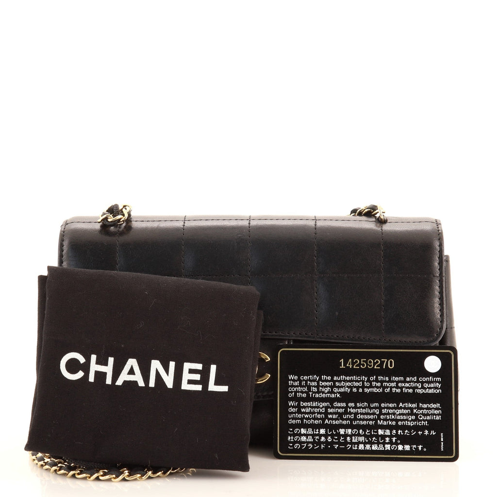 Chocolate Bar Flap Bag Quilted Lambskin Mini