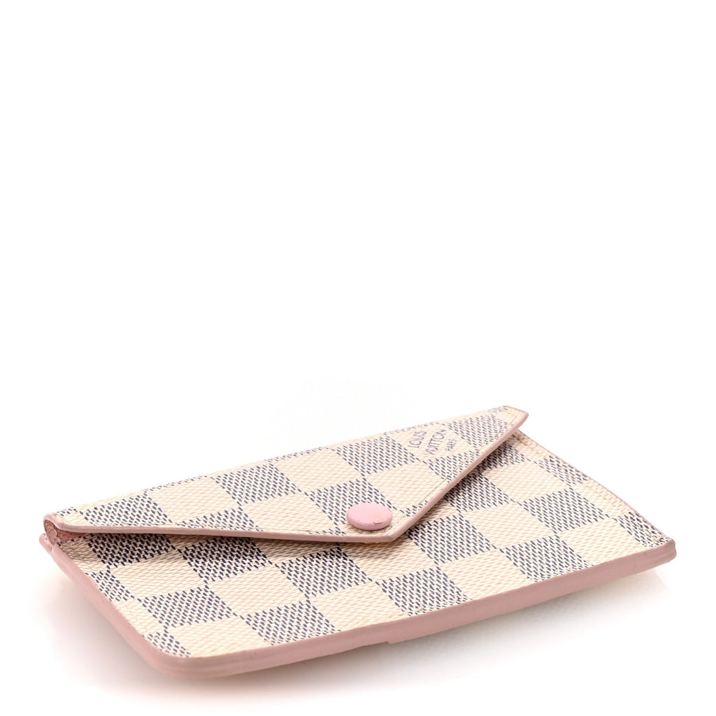 Damier Azur Recto Verso  Holder Rose Ballerine