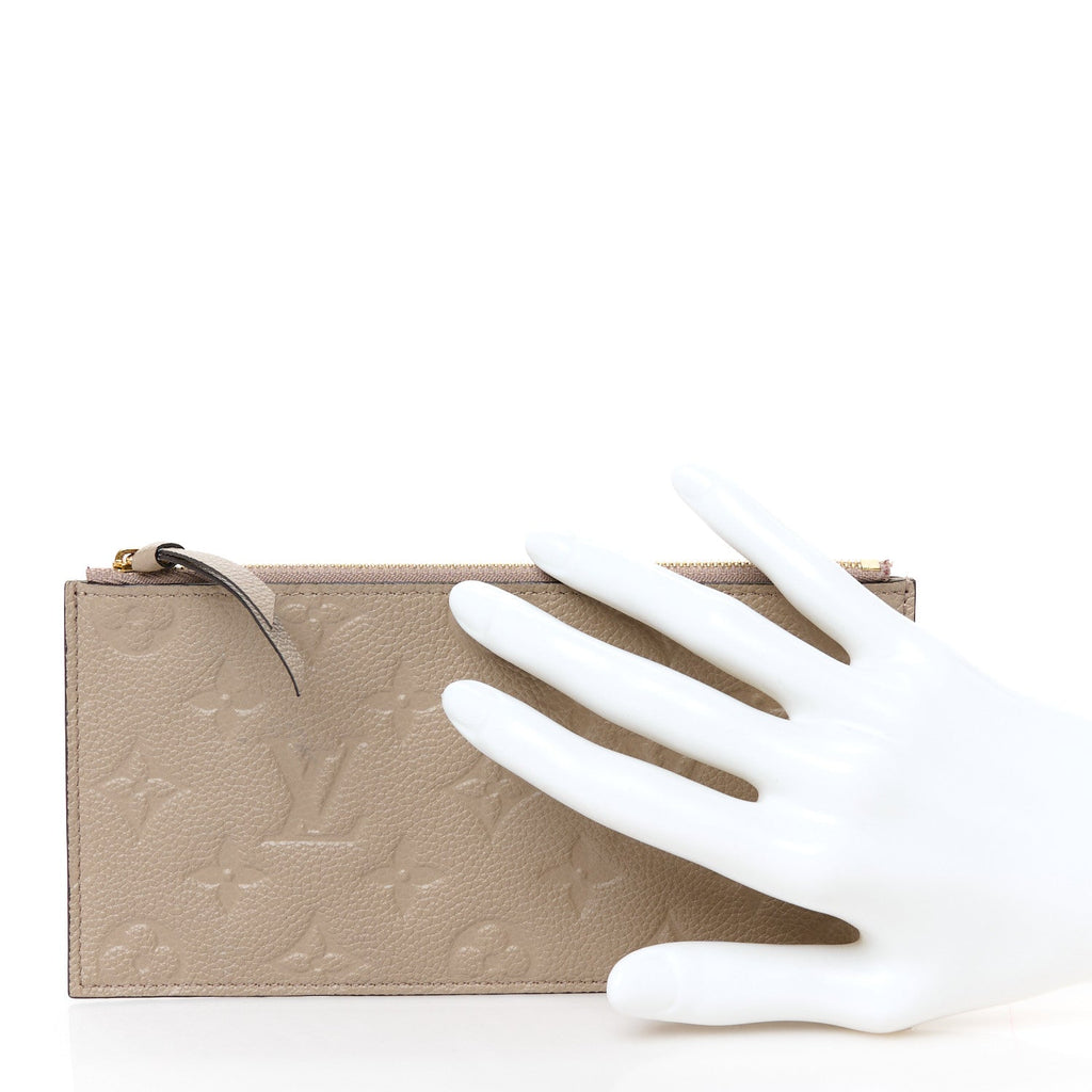 Empreinte Felicie Chain Wallet Zippered Insert Tourterelle