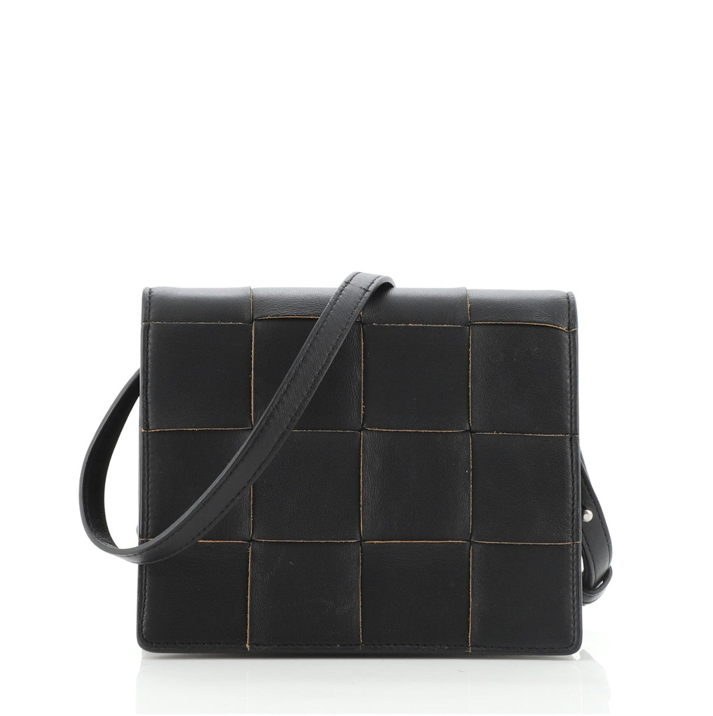 Cassette Crossbody Bag Maxi Intrecciato Leather Mini