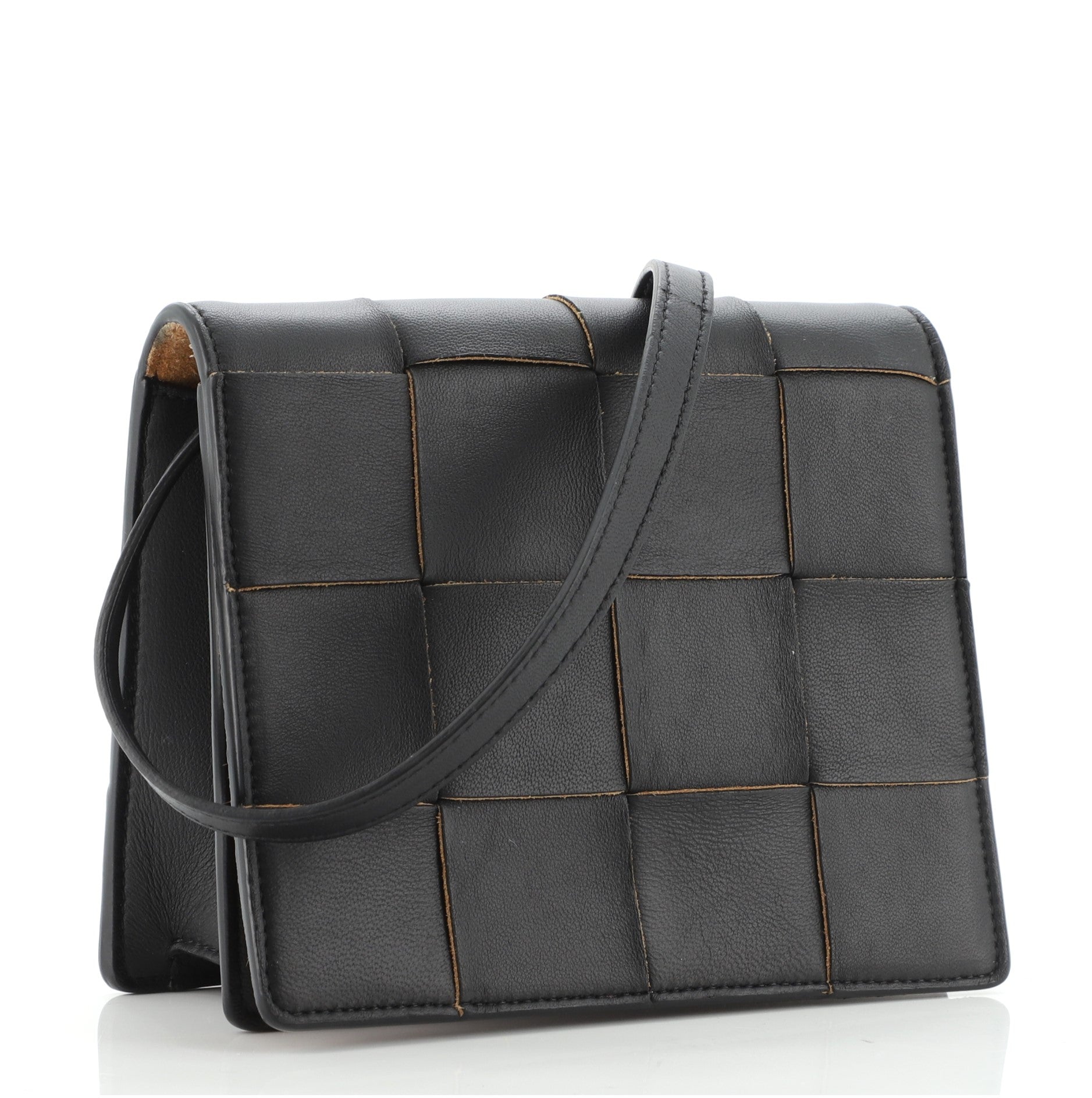 Cassette Crossbody Bag Maxi Intrecciato Leather Mini