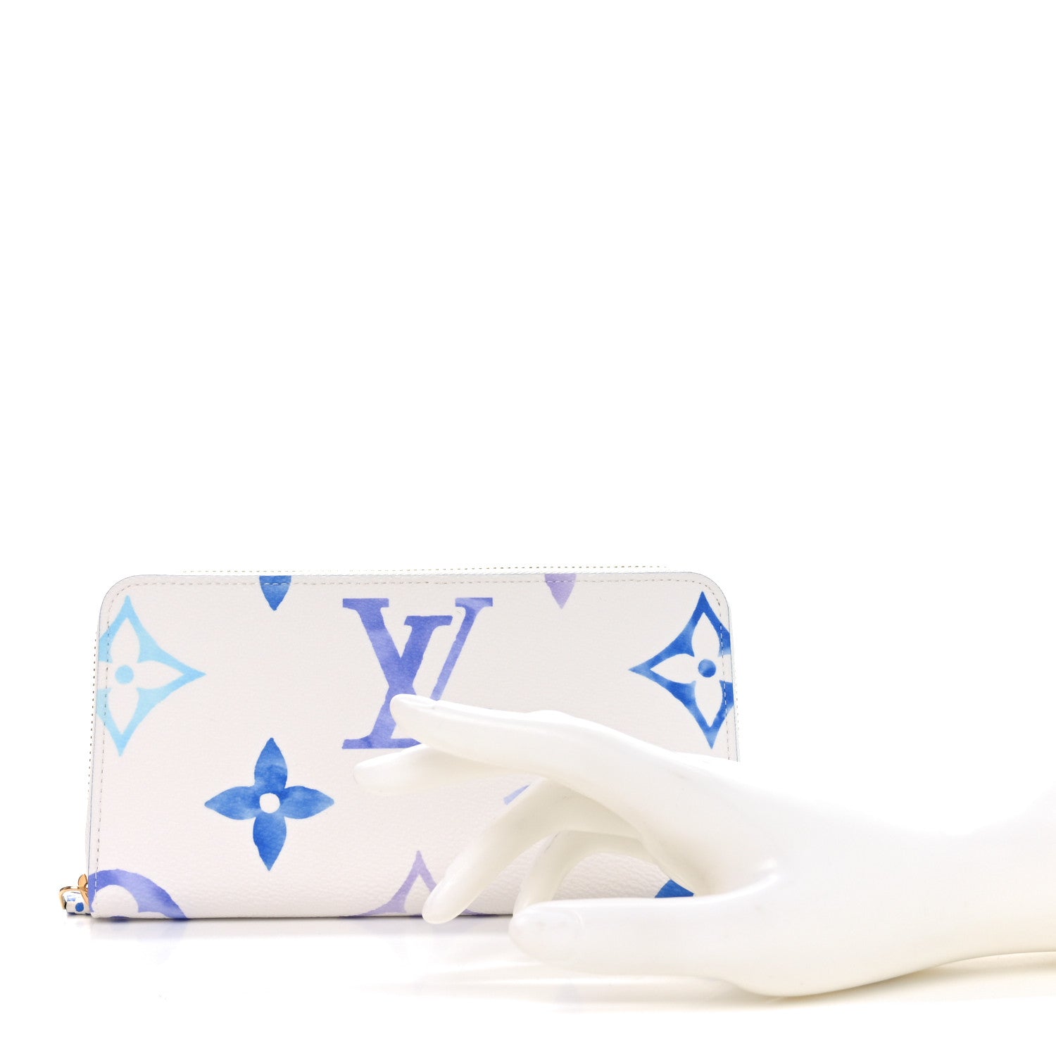 Monogram Giant By The Pool Zippy Wallet Resort Blue