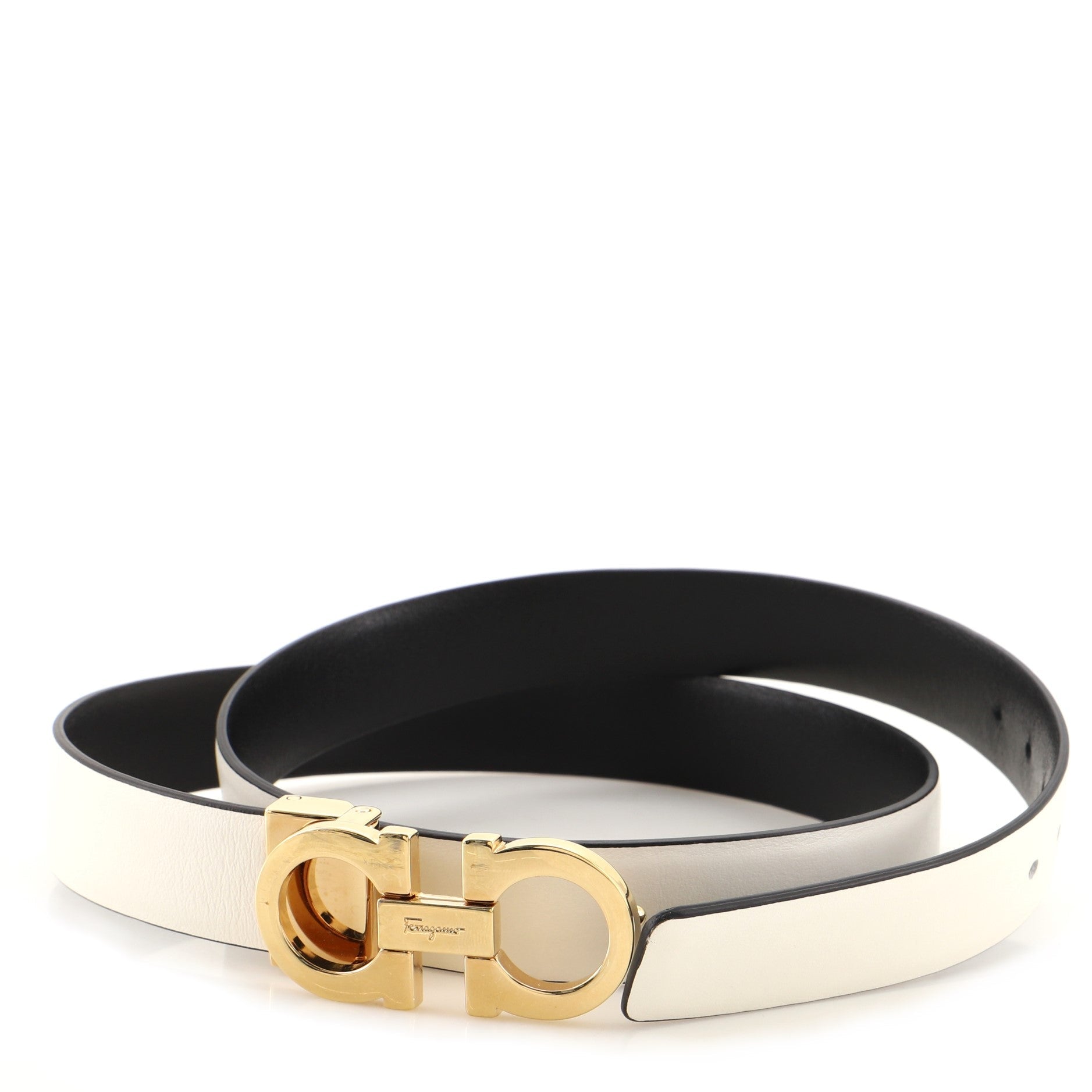 Gancini Reversible Belt Leather Thin 75