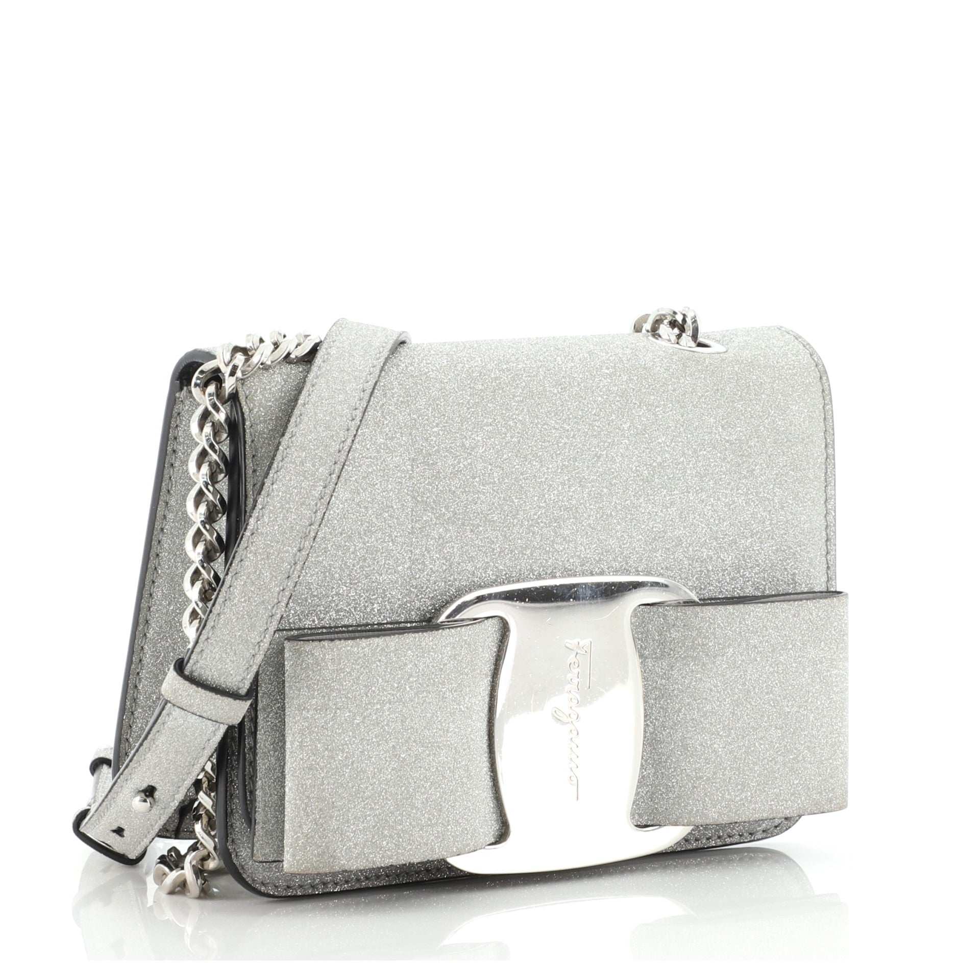 Miss Vara Bow Crossbody Bag Glitter Mini