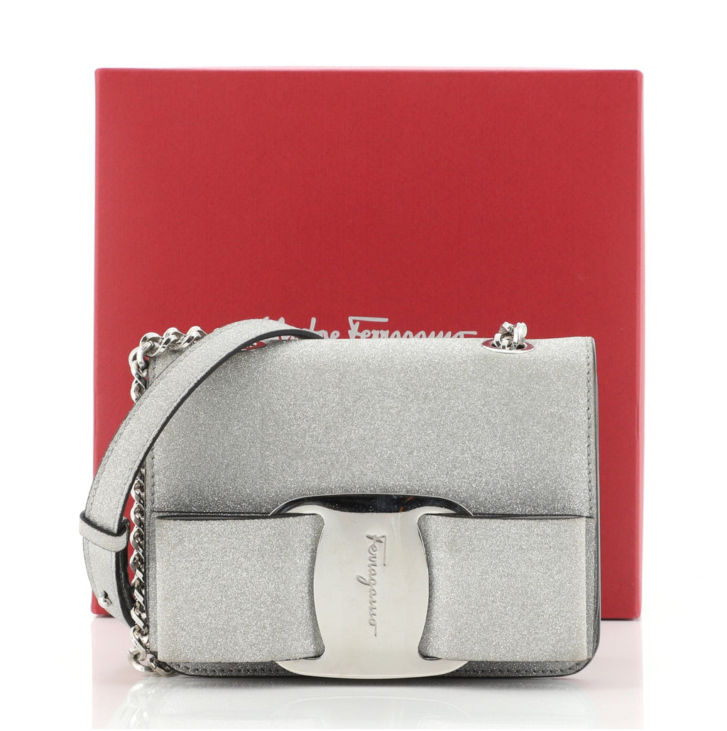 Miss Vara Bow Crossbody Bag Glitter Mini